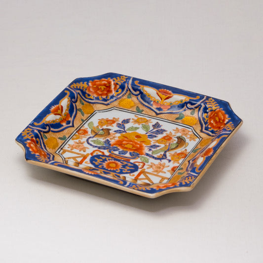 Vintage Imari Style Floral Porcelain Plate