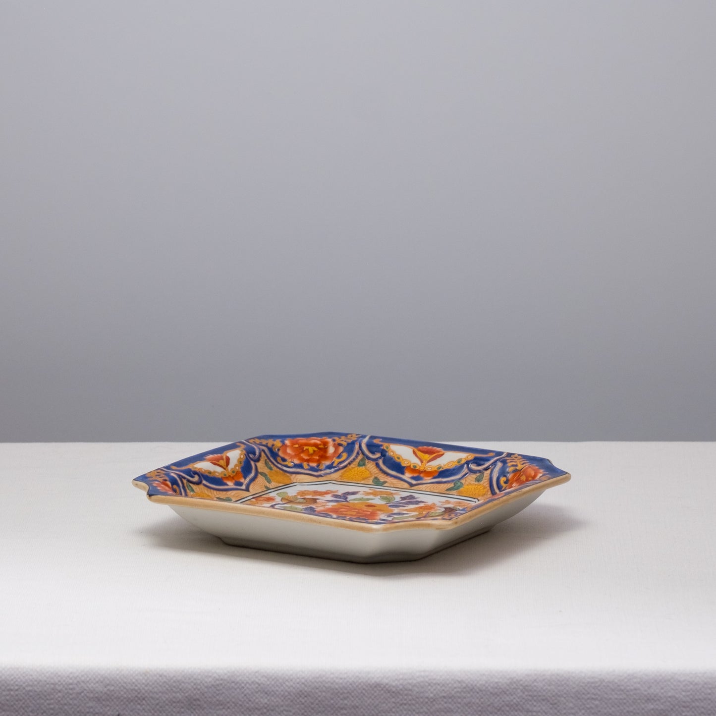 Vintage Imari Style Floral Porcelain Plate