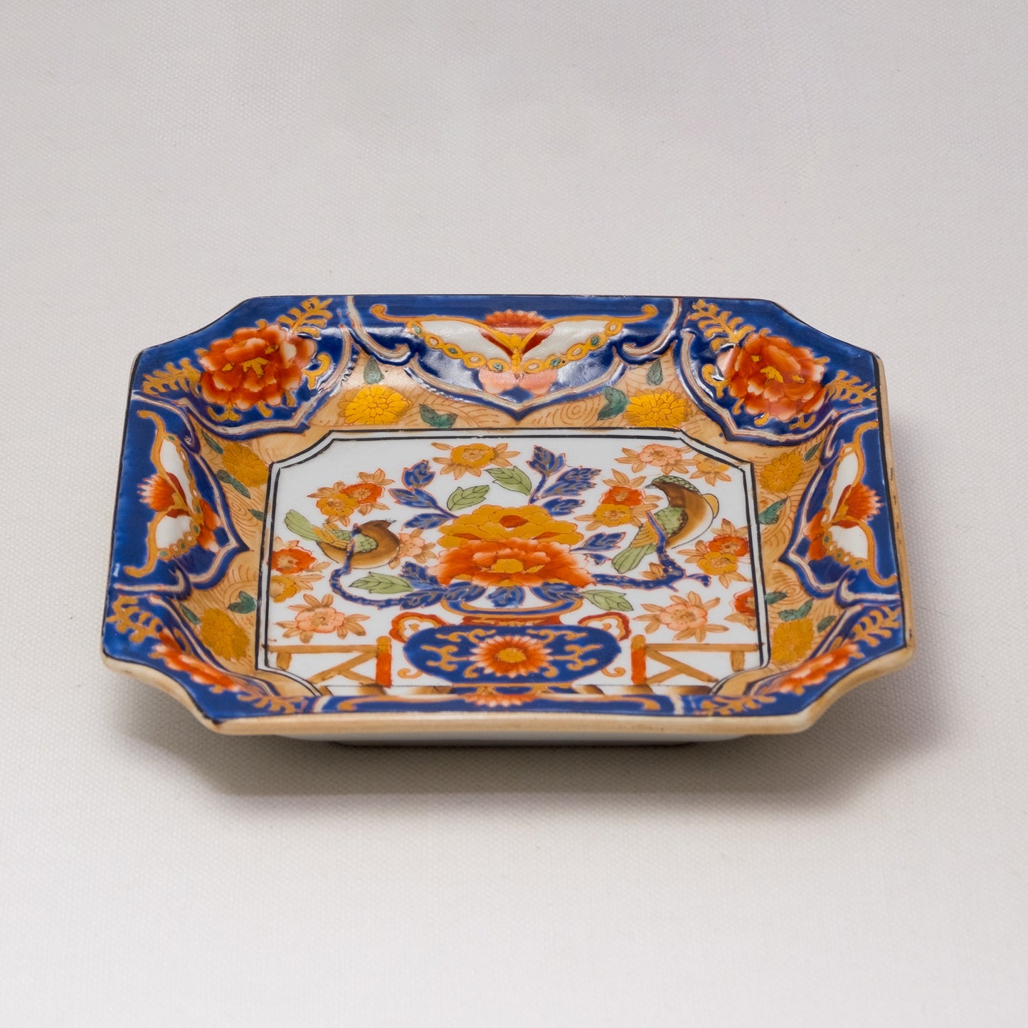 Vintage Imari Style Floral Porcelain Plate