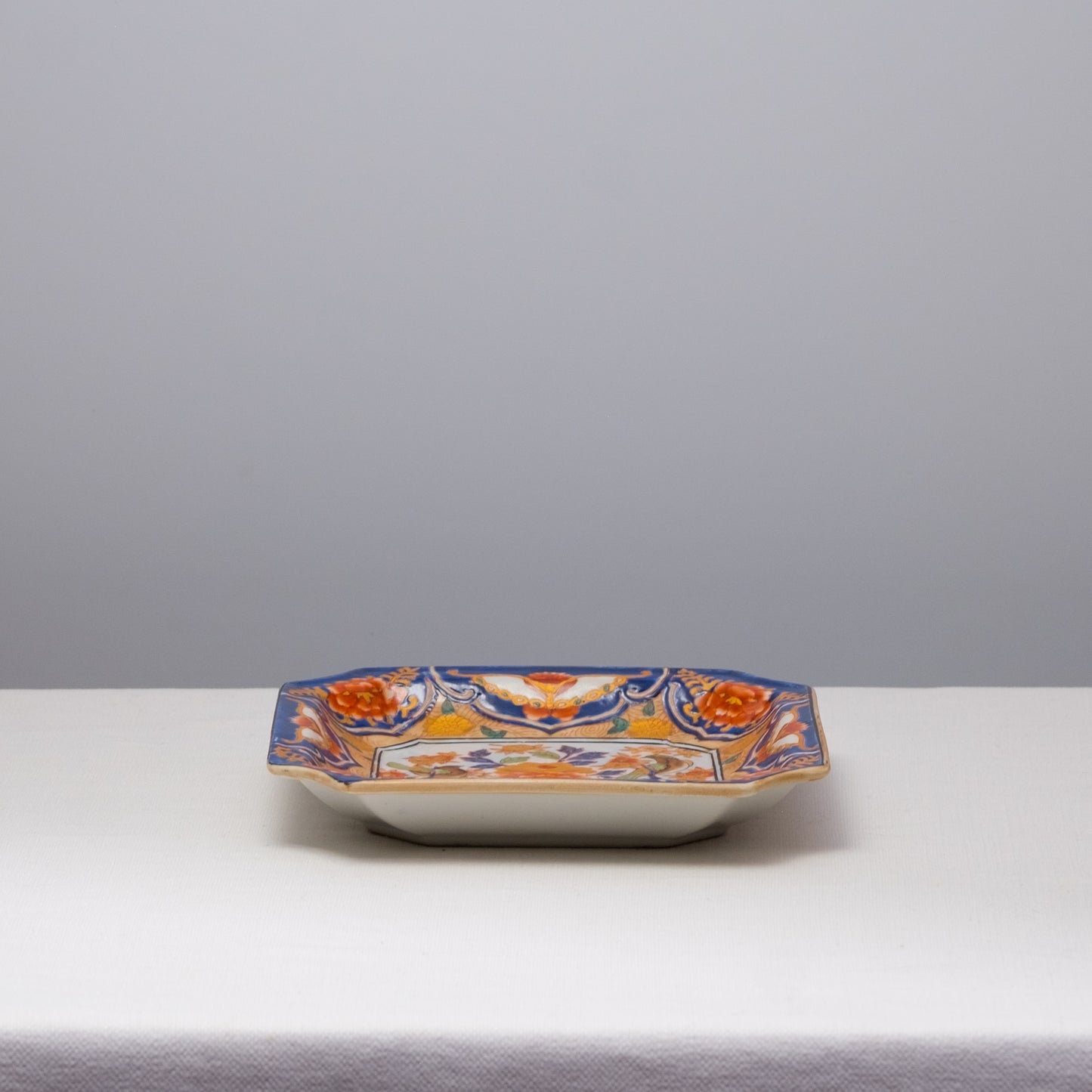 Vintage Imari Style Floral Porcelain Plate