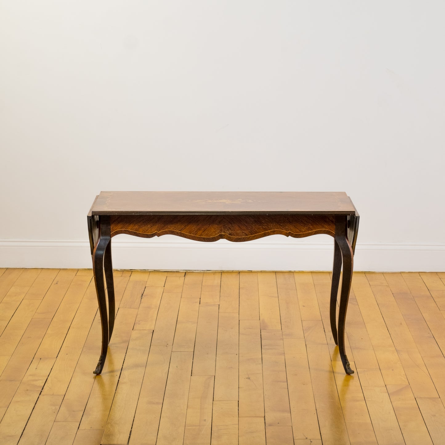 French Marquetry Louis XV Style Fruitwood Coffee Table