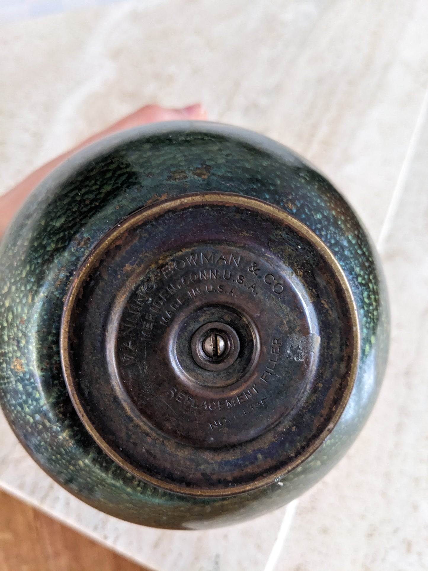 1930s Holographic Machine Age Coffee Carafe