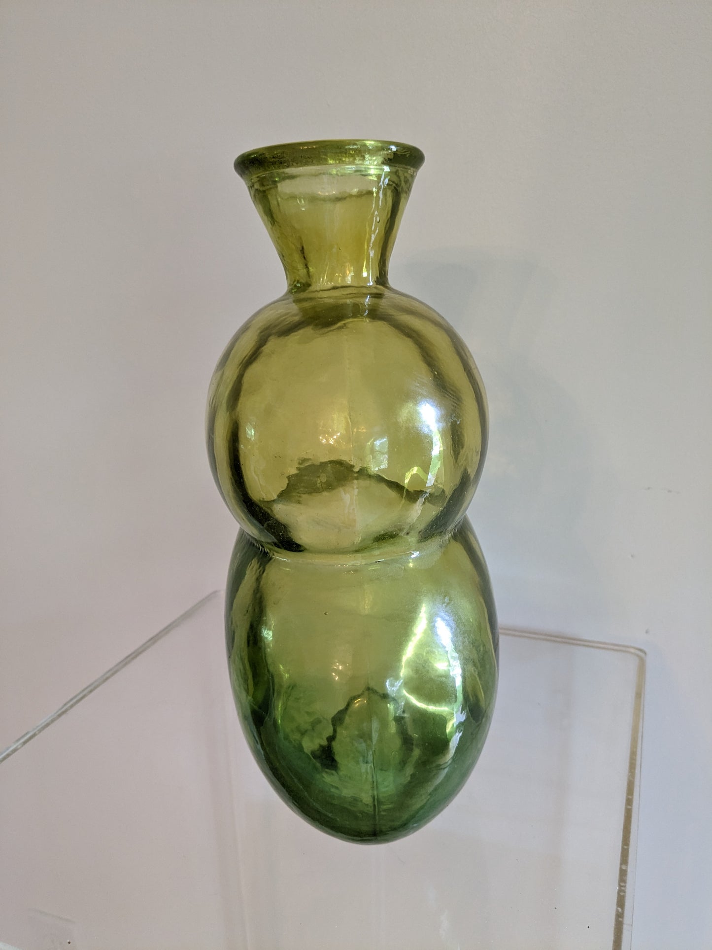 Green Ombre Italian Glass Decanter