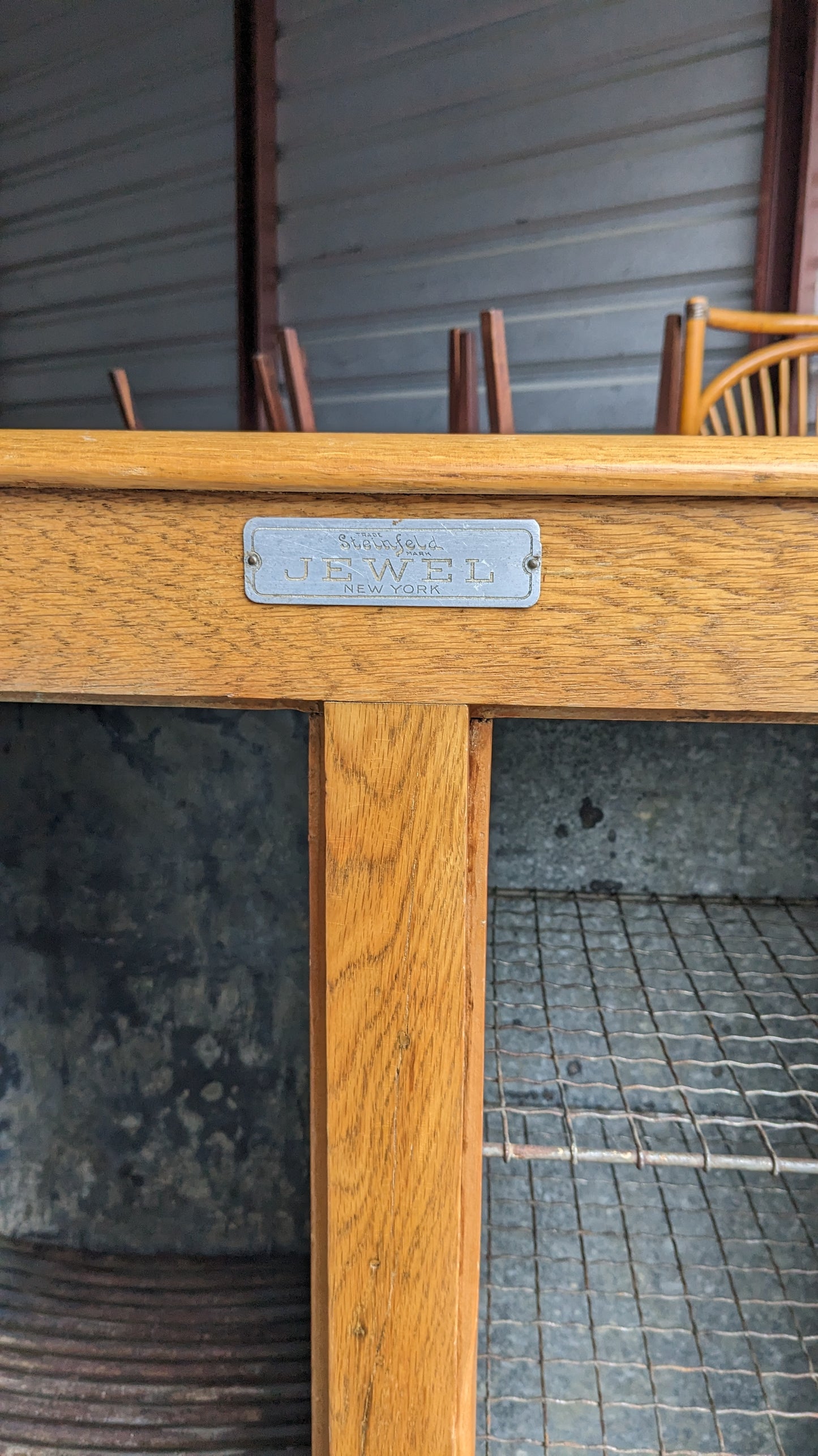 Early 20th Century Antique Oak Ice Box Shelving