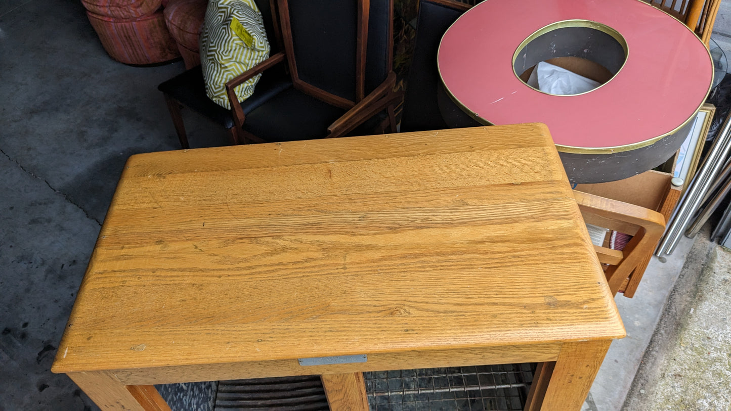 Early 20th Century Antique Oak Ice Box Shelving