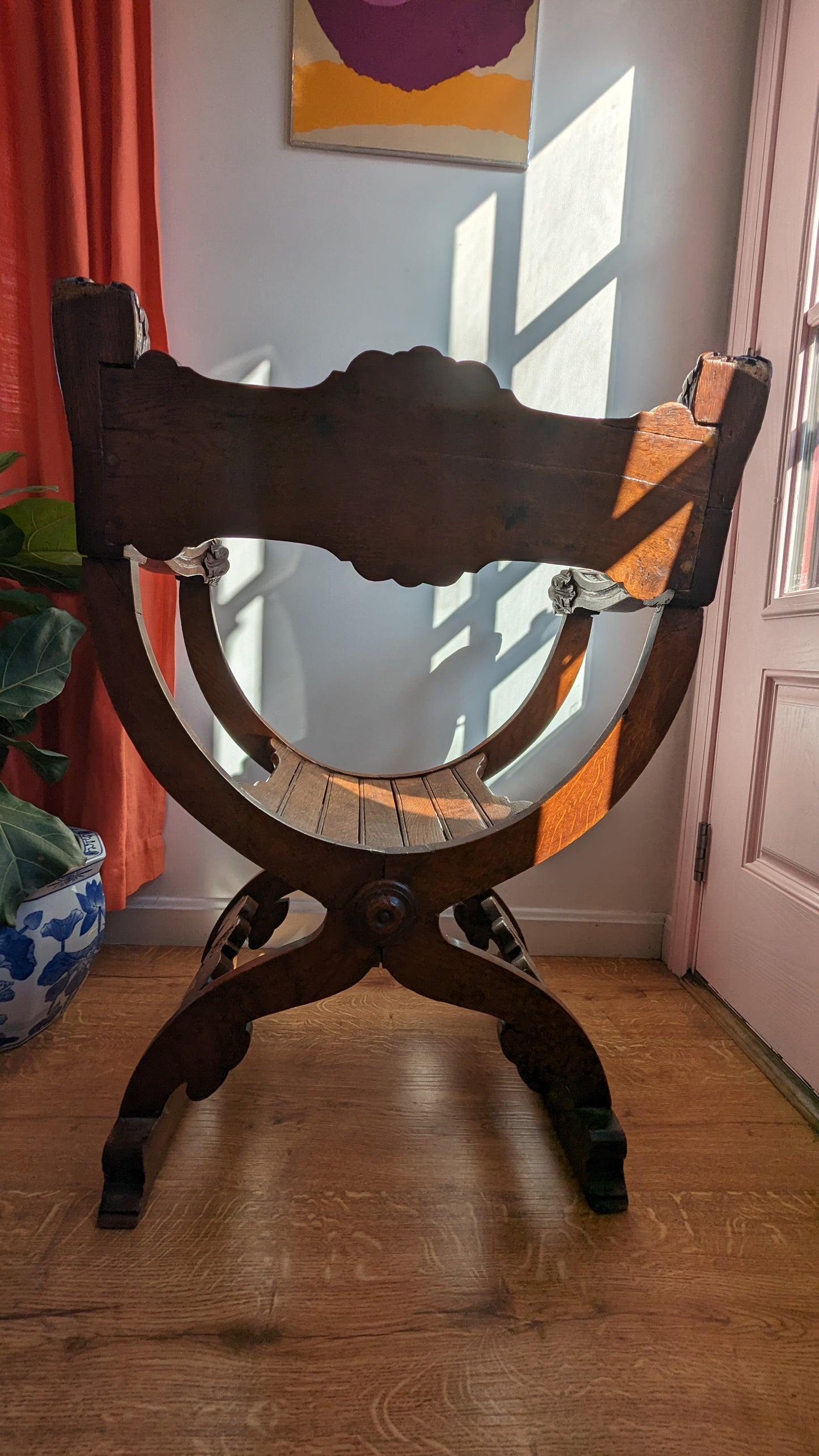 Antique Baroque Oak Dante Chair