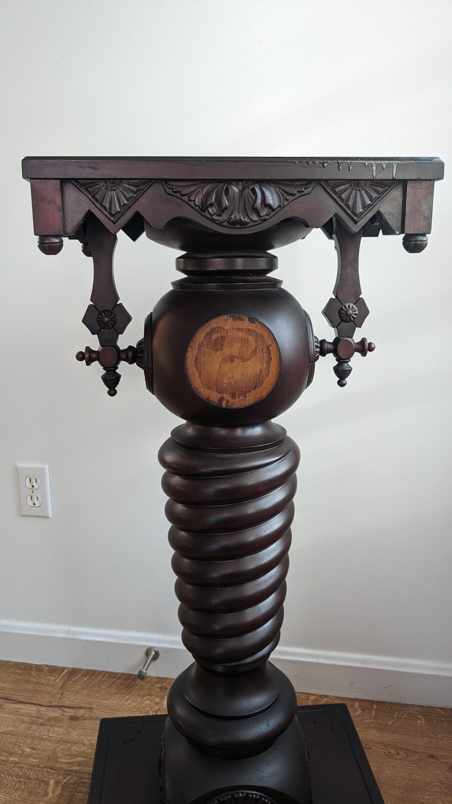 Mahogany Eastlake Style Pedestal