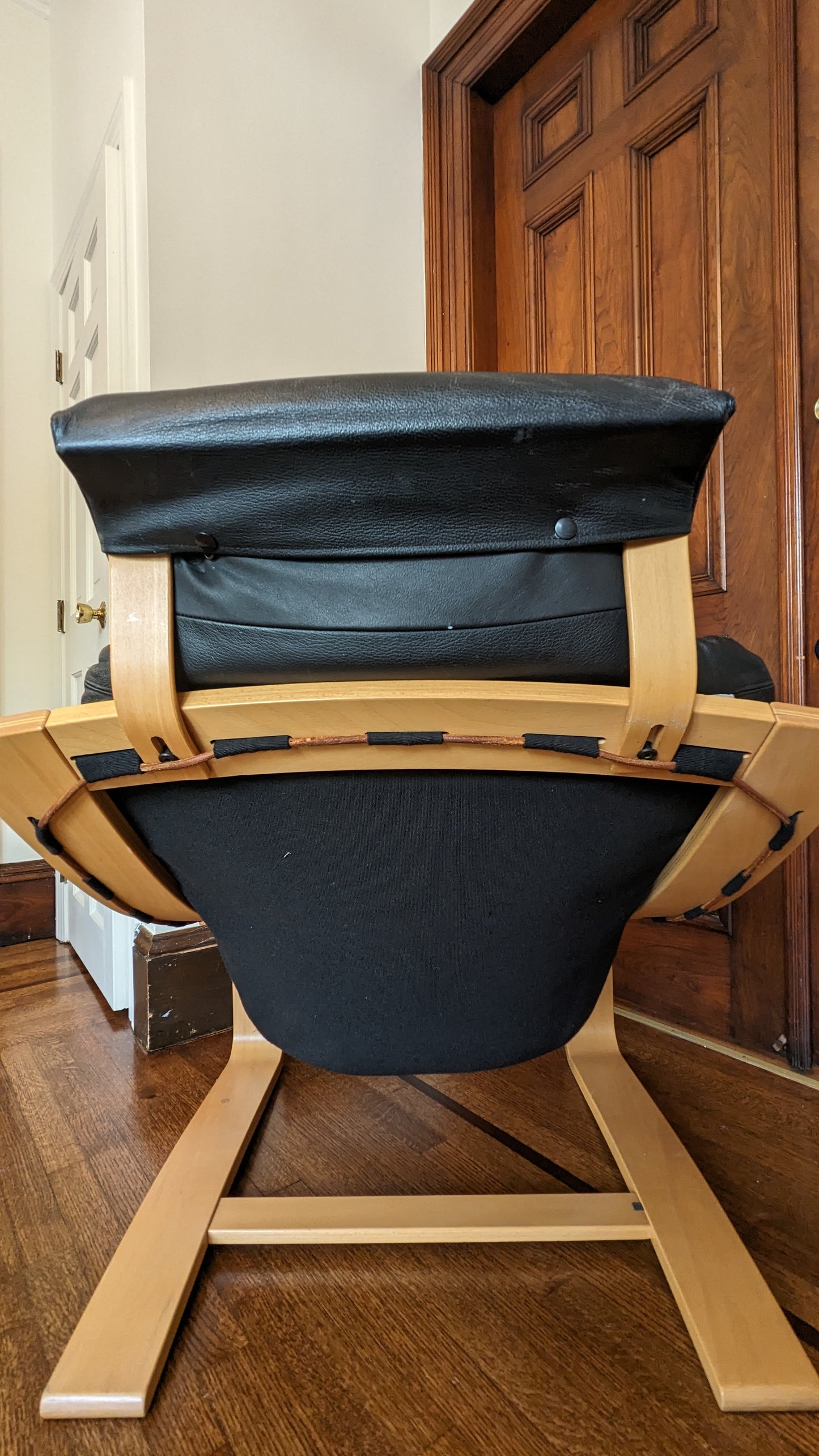 Nelo Sweden Kroken Leather Lounge Chairs (1970s)