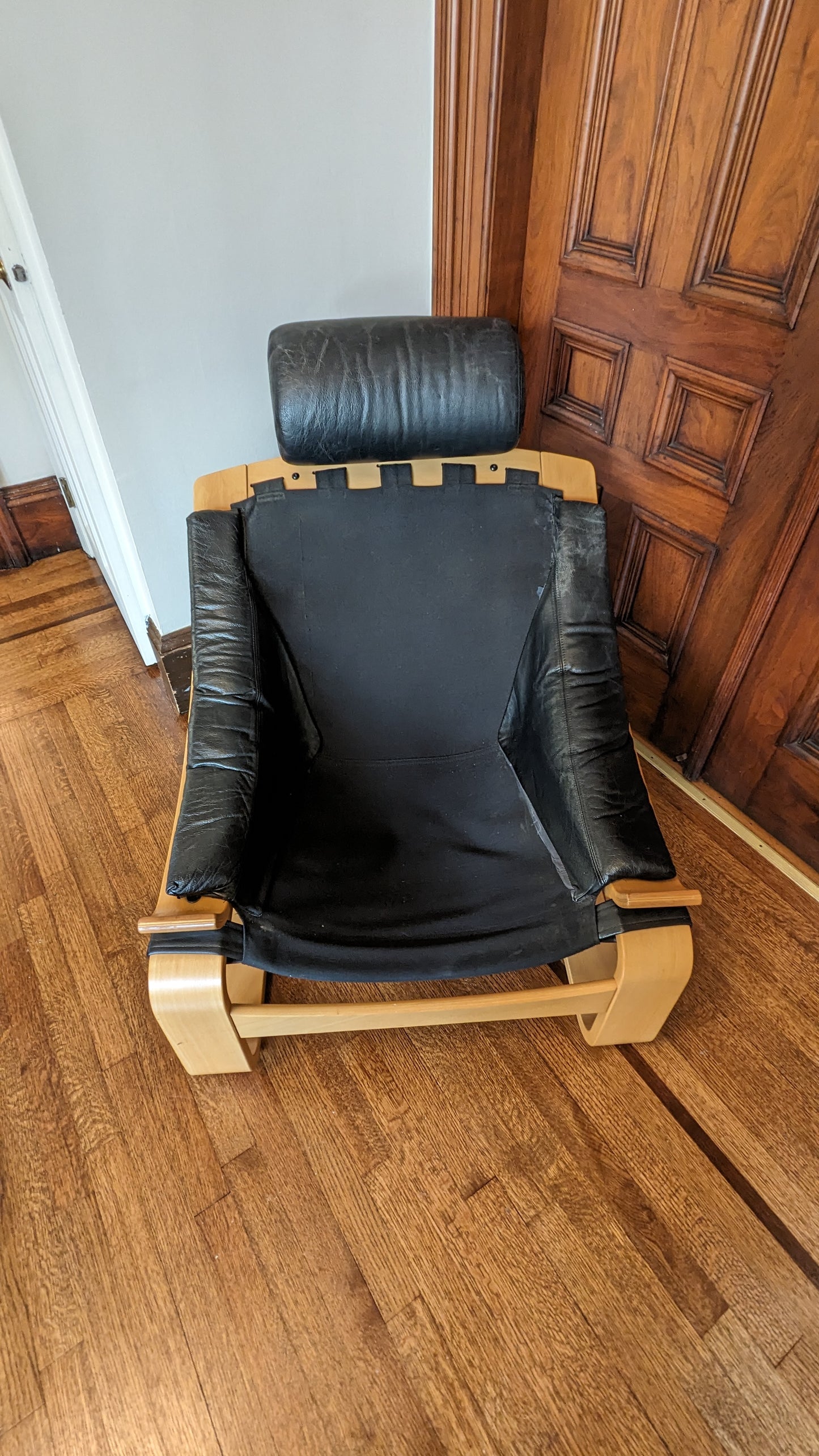 Nelo Sweden Kroken Leather Lounge Chairs (1970s)