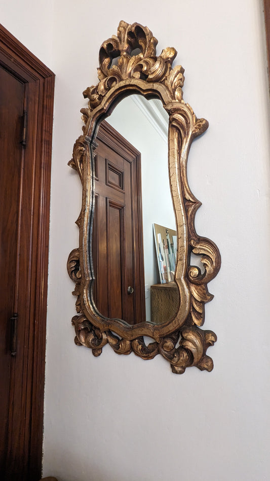 Rococo Style Giltwood Baroque Mirror