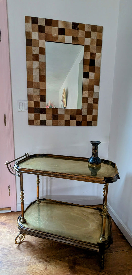 1940s Brass Cocktail Trolley