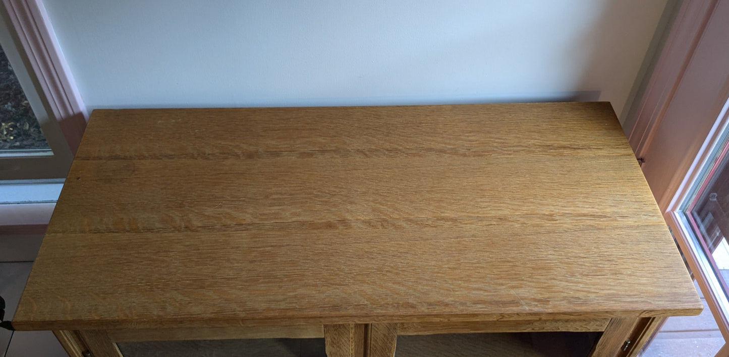 White Oak Display Cabinet in Manner of Henning Kjaernulf