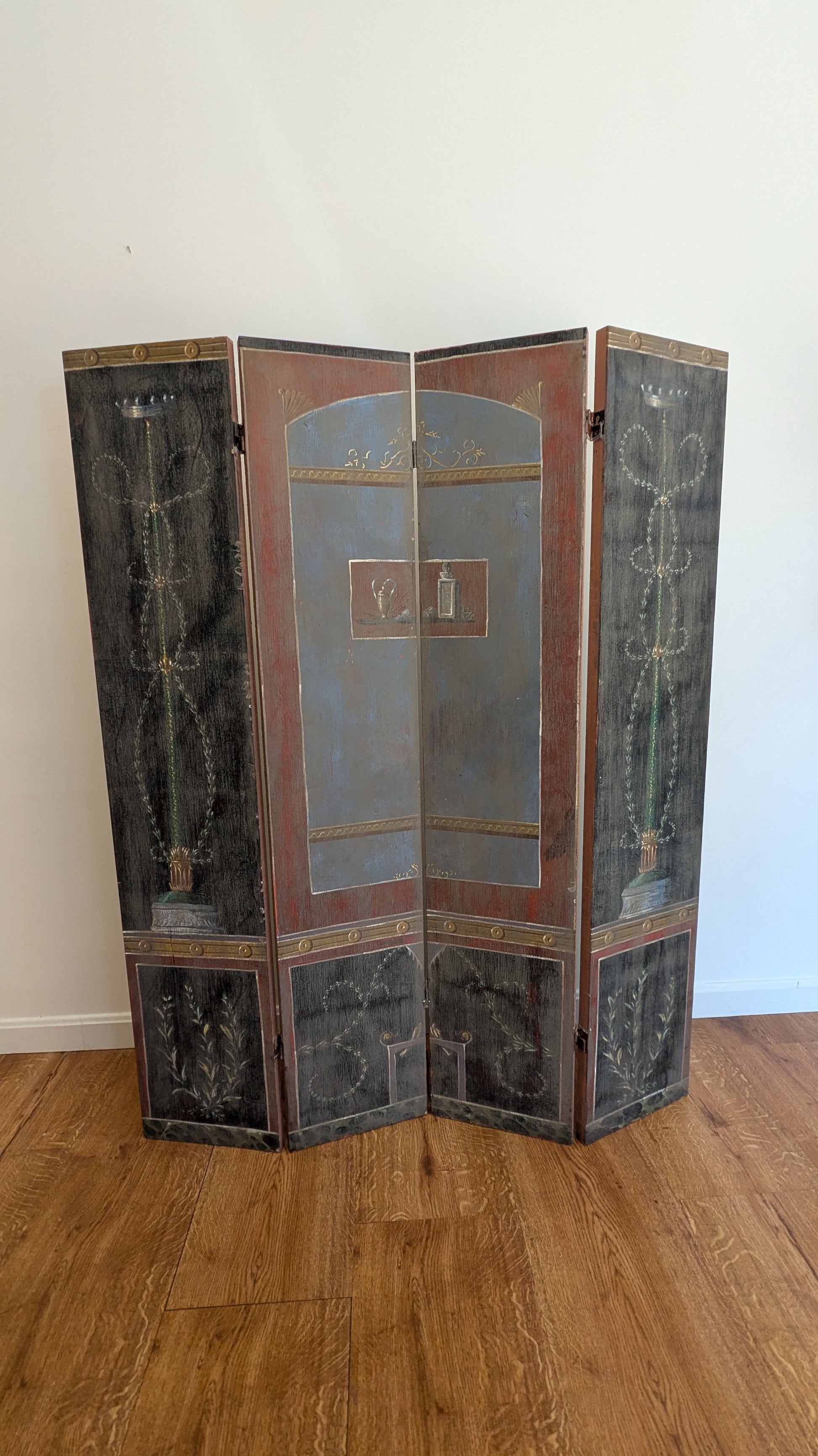 Trompe L'Oeil Double Sided Dressing Screen – JohnnyCakes Trompe L'Oeil Double Sided Dressing Screen – JohnnyCakes