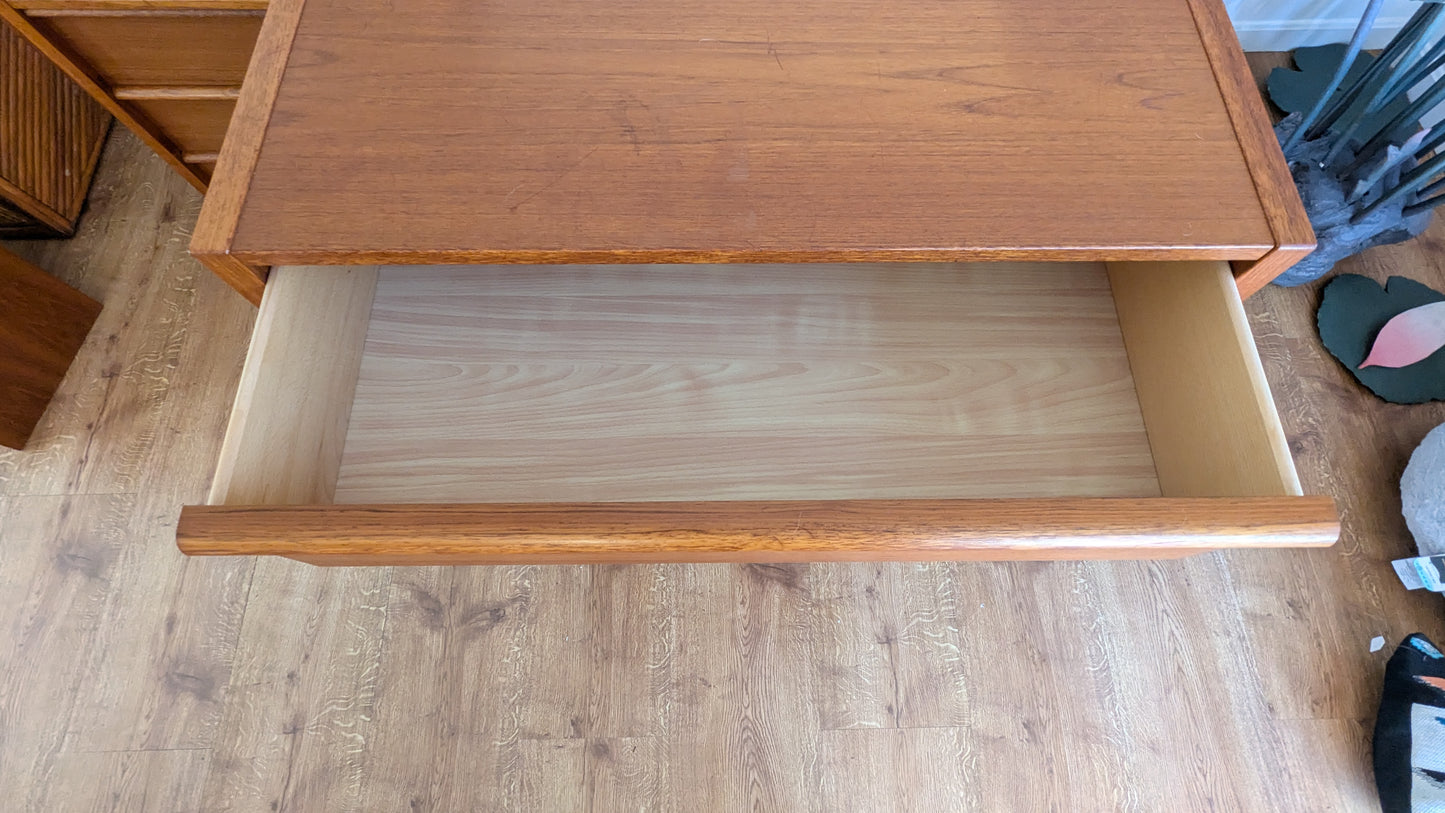 Danish Teak Highboy Dresser