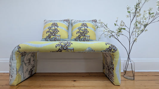 Greek Revival Waterfall Bench by JohnnyCakes