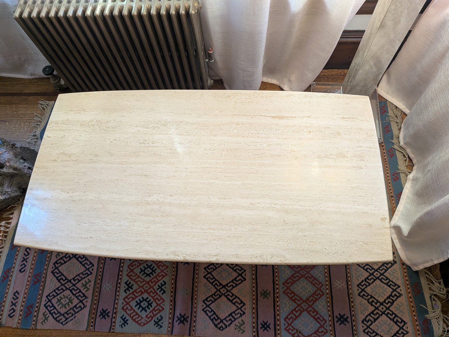 Italian Travertine Coffee Table