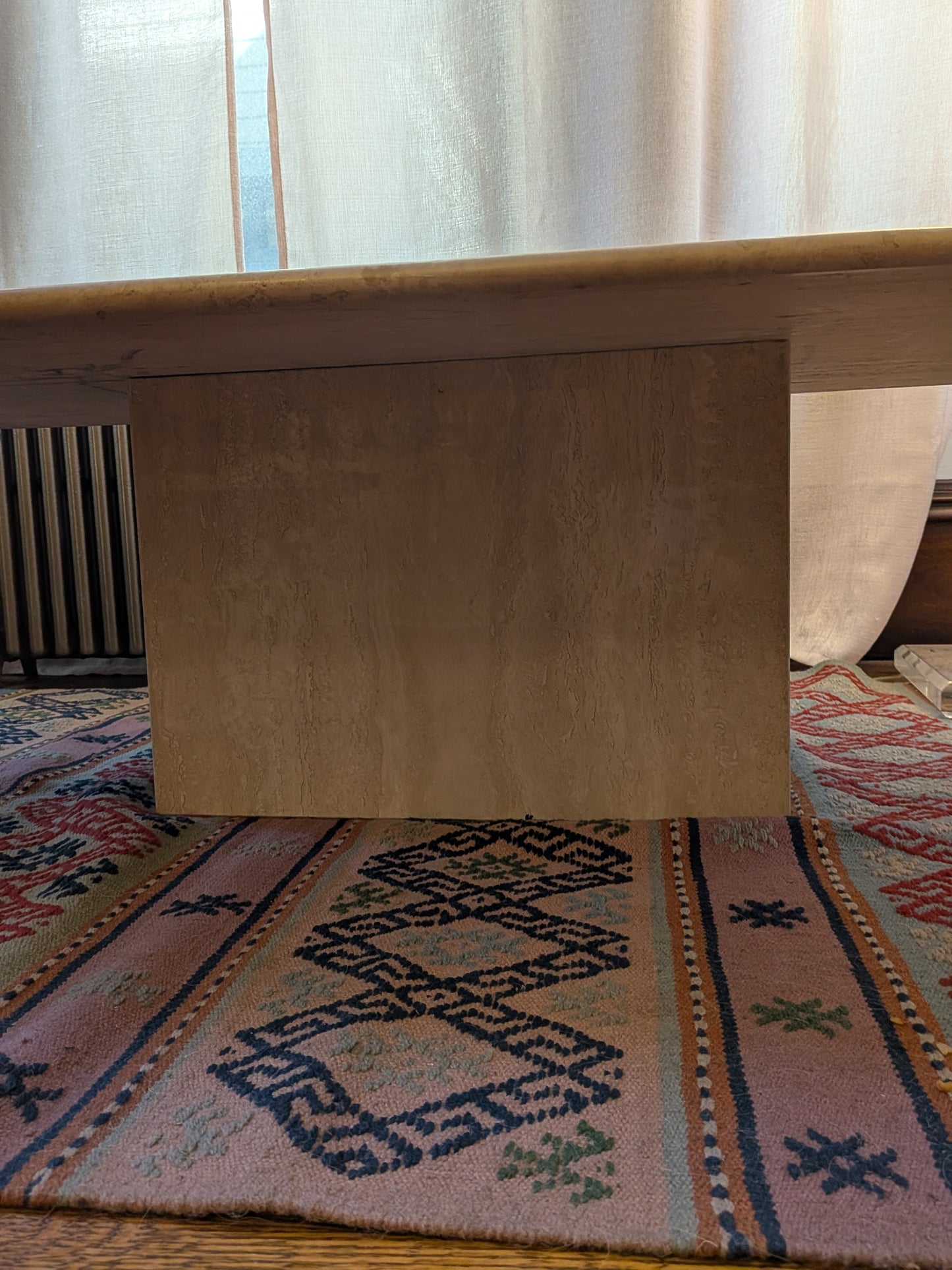 Italian Travertine Coffee Table