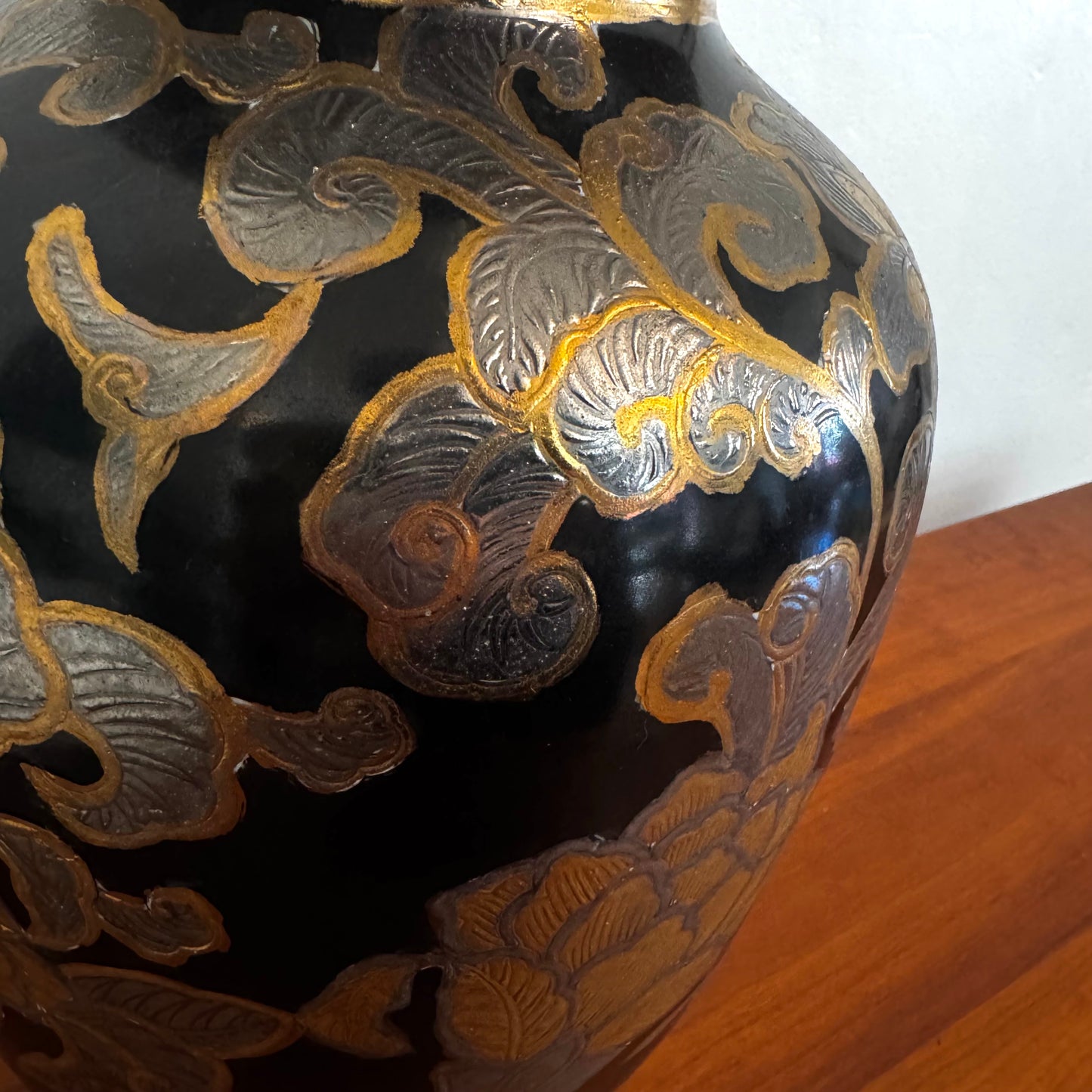 Black, Gold, and Silver Chinoiserie