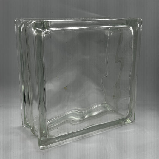 Large Glass Block Vase