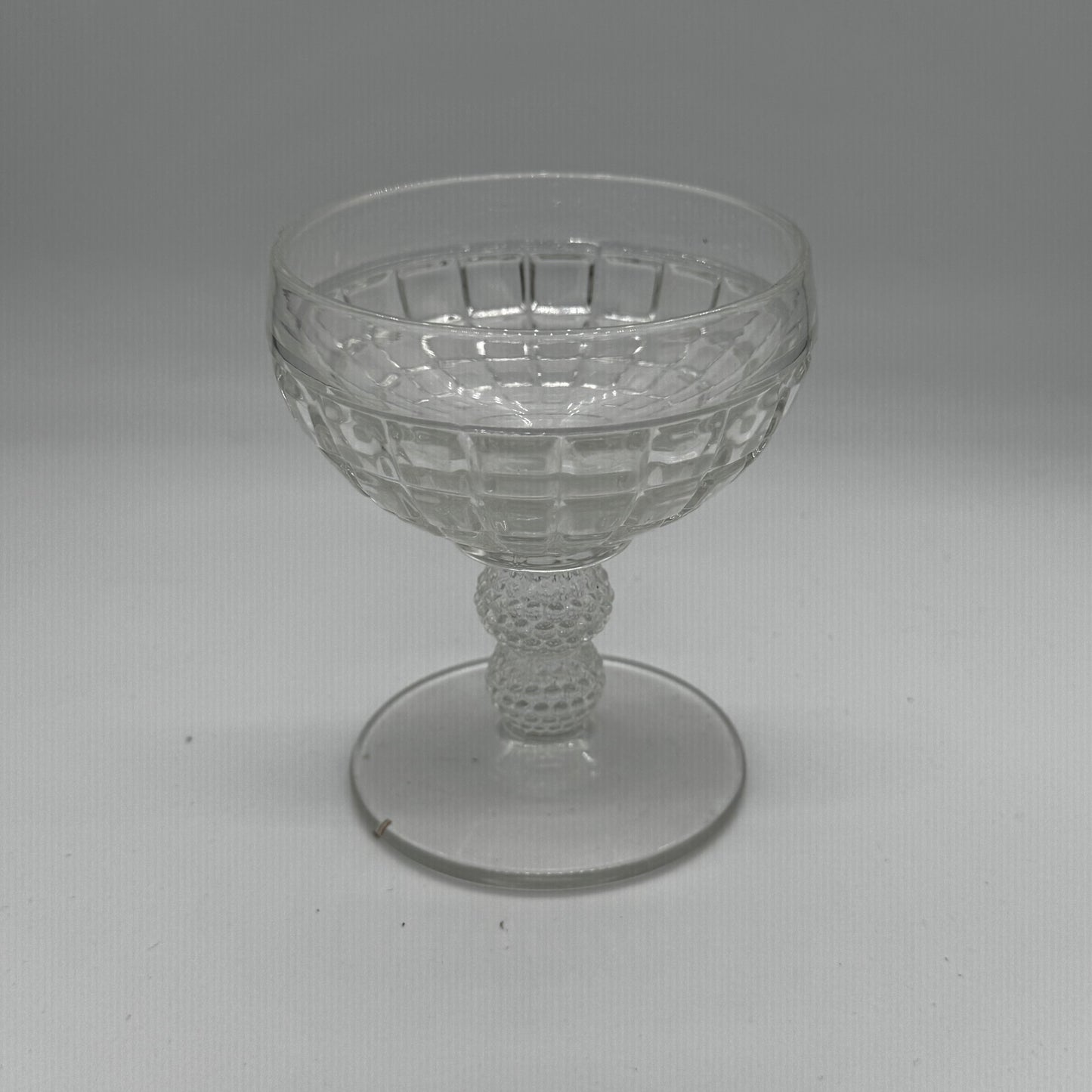 Heisey Victorian Coupes with Beaded Knob Stems (Set of Six)