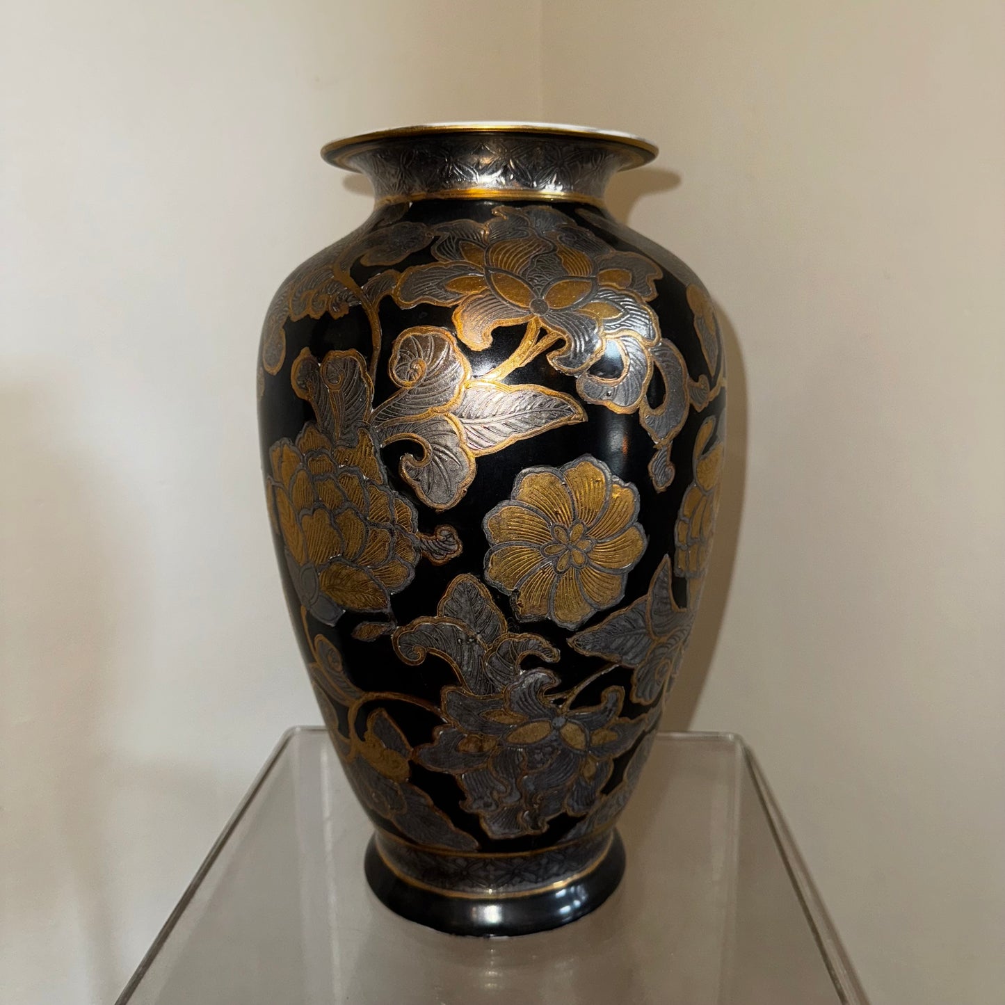 Black, Gold, and Silver Chinoiserie