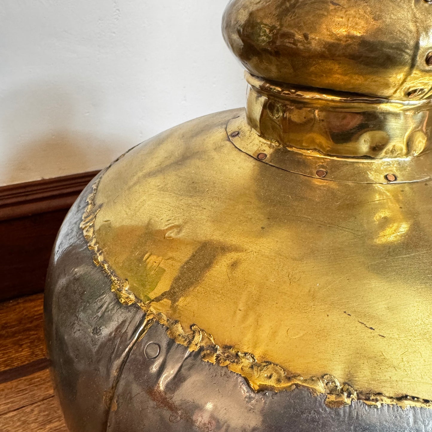 Gold and Silver Floor Vase