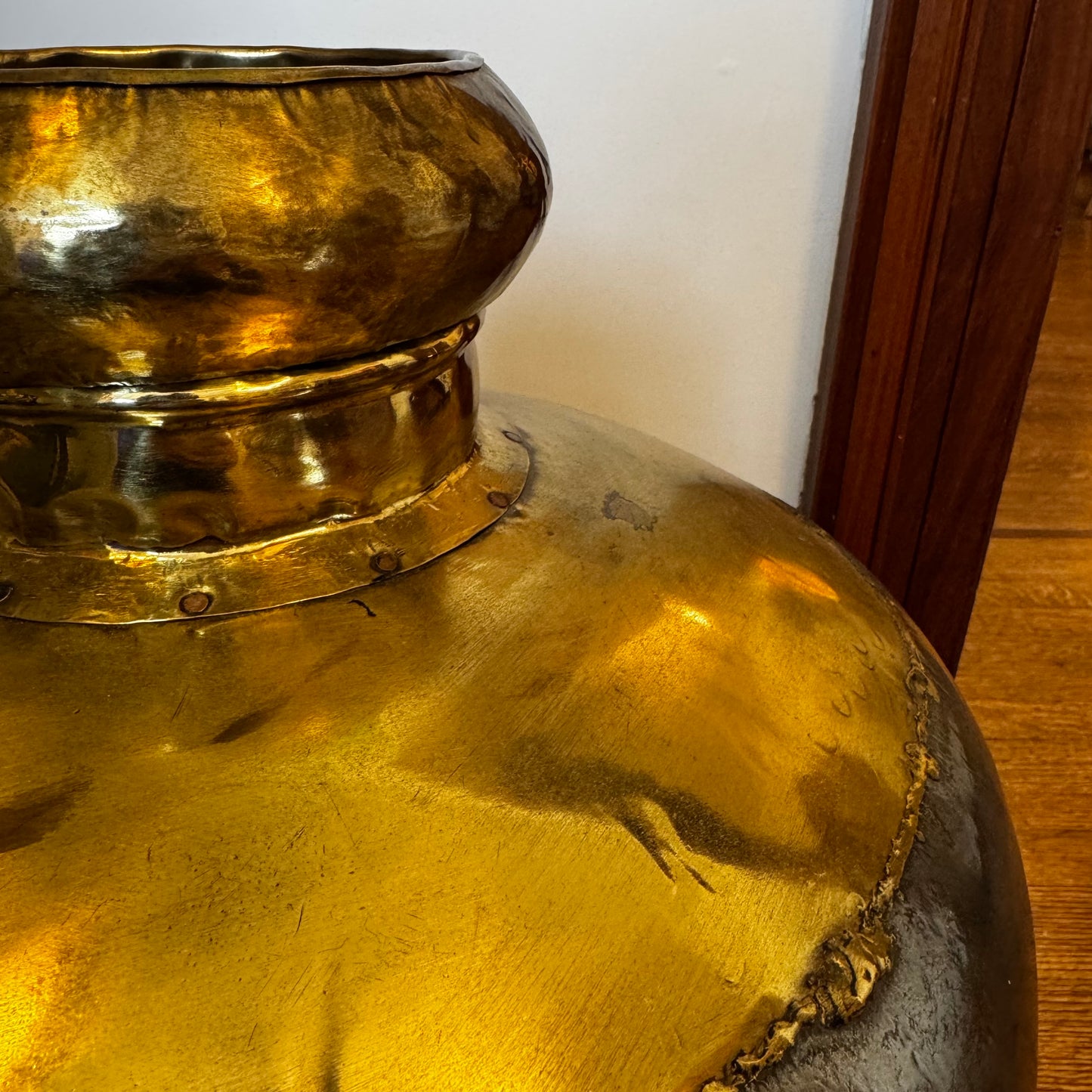 Gold and Silver Floor Vase