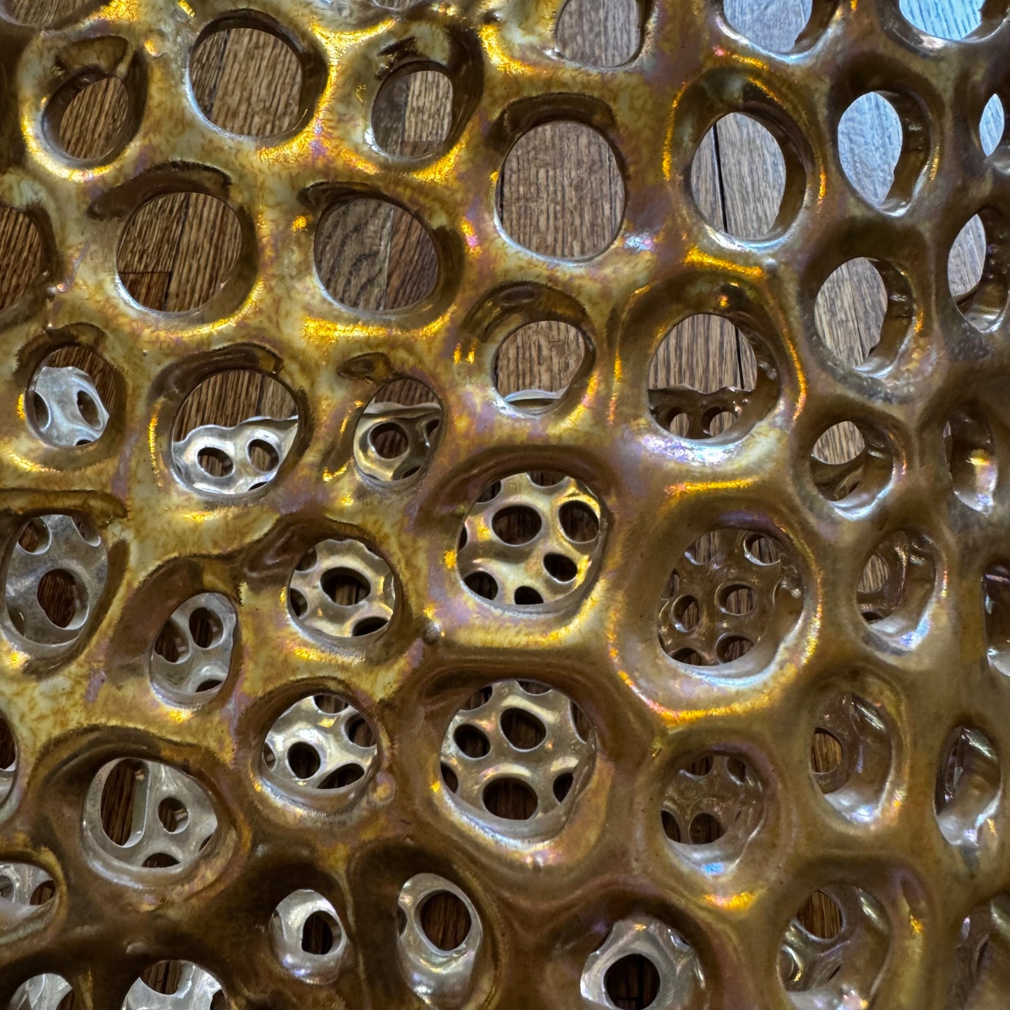Coral Ceramic Basket