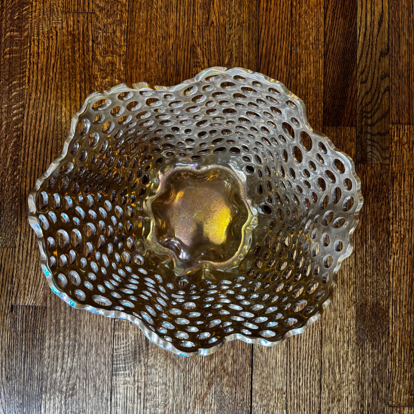 Coral Ceramic Basket