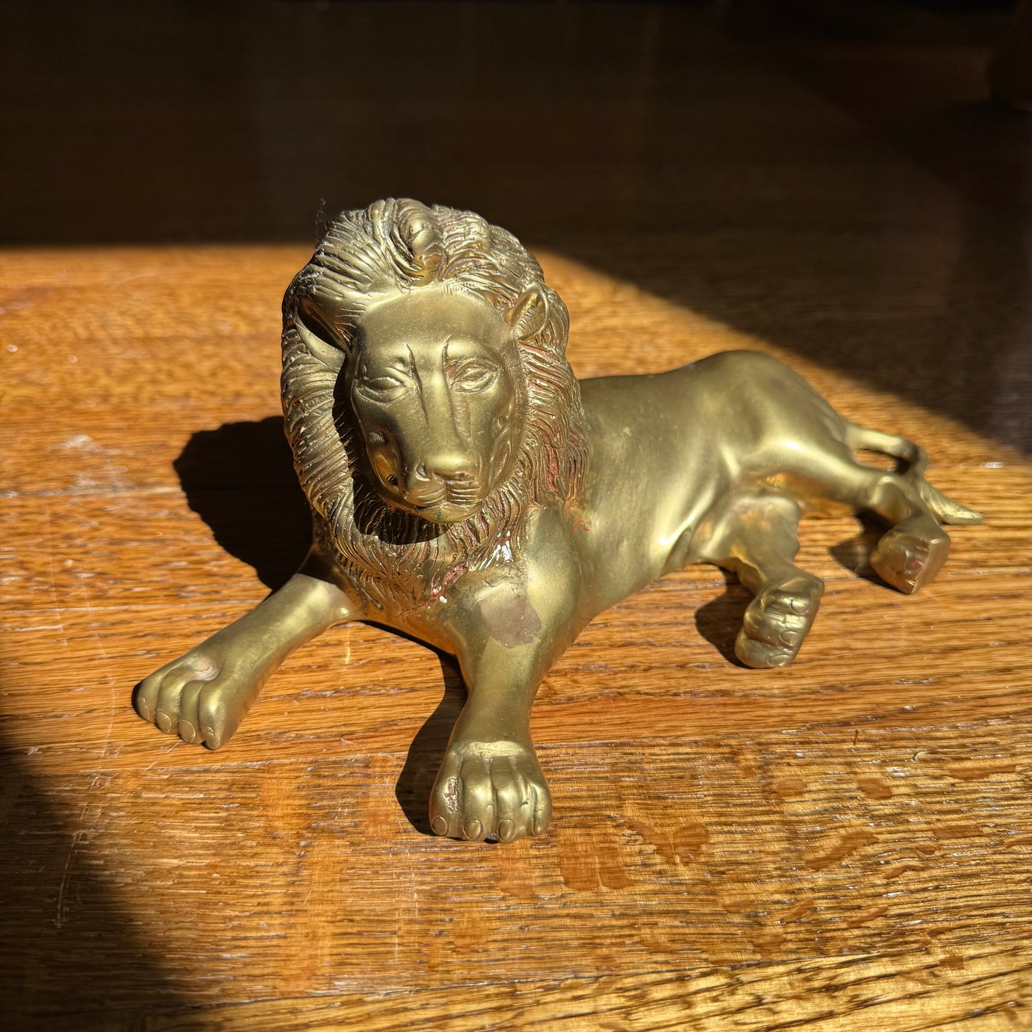 Brass Lion Figure