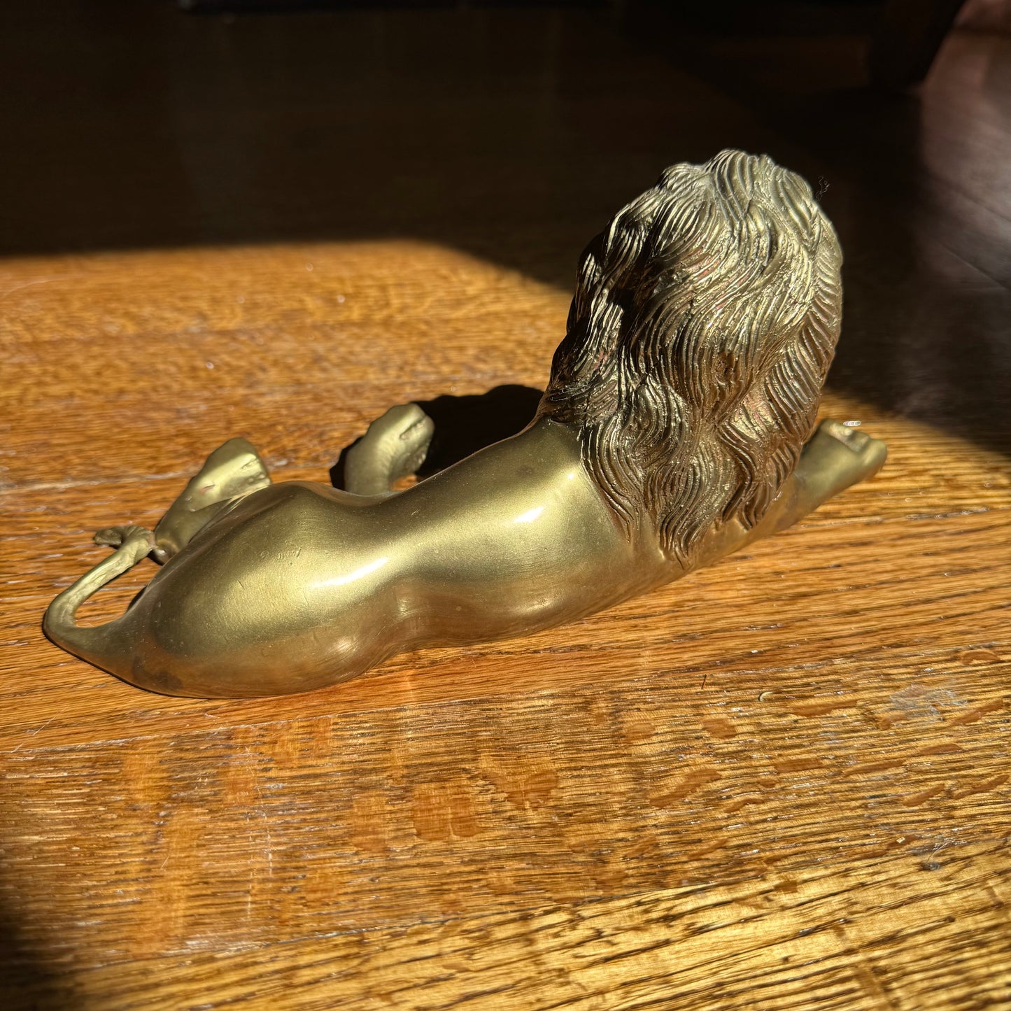 Brass Lion Figure