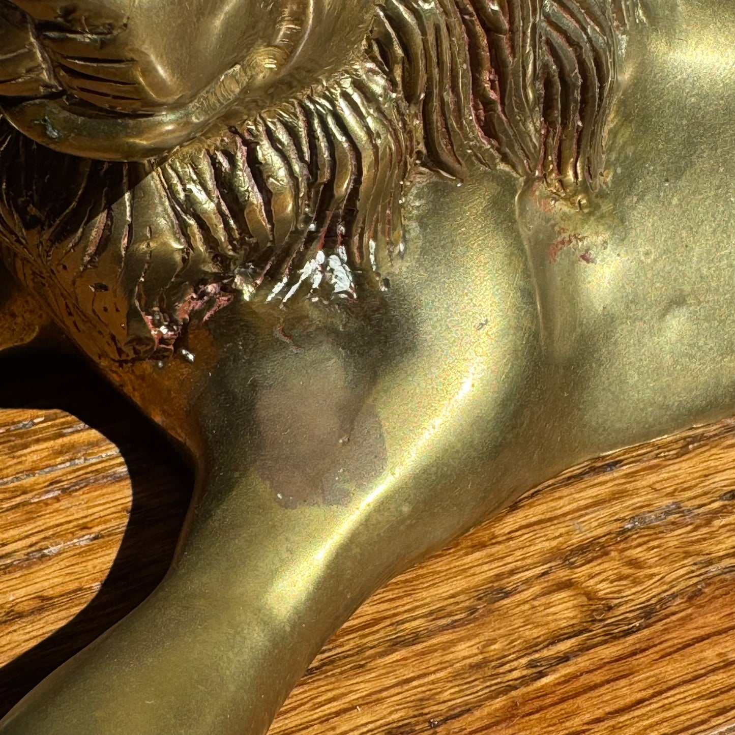 Brass Lion Figure