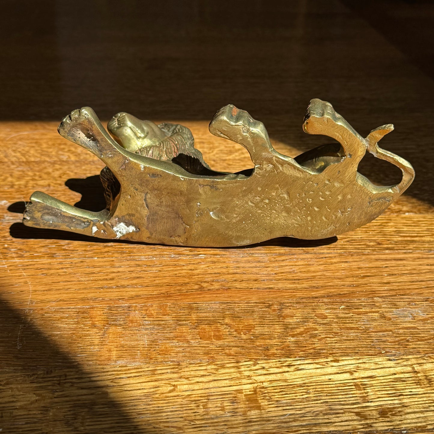 Brass Lion Figure