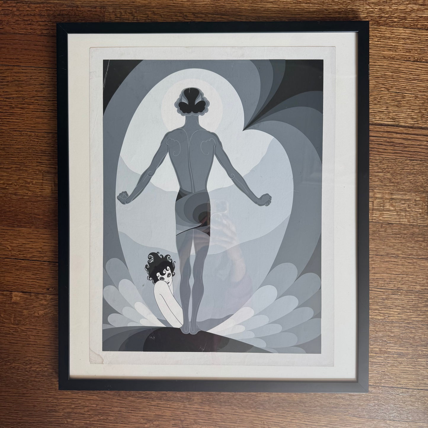 Salome and Jokanaan Art Deco Print