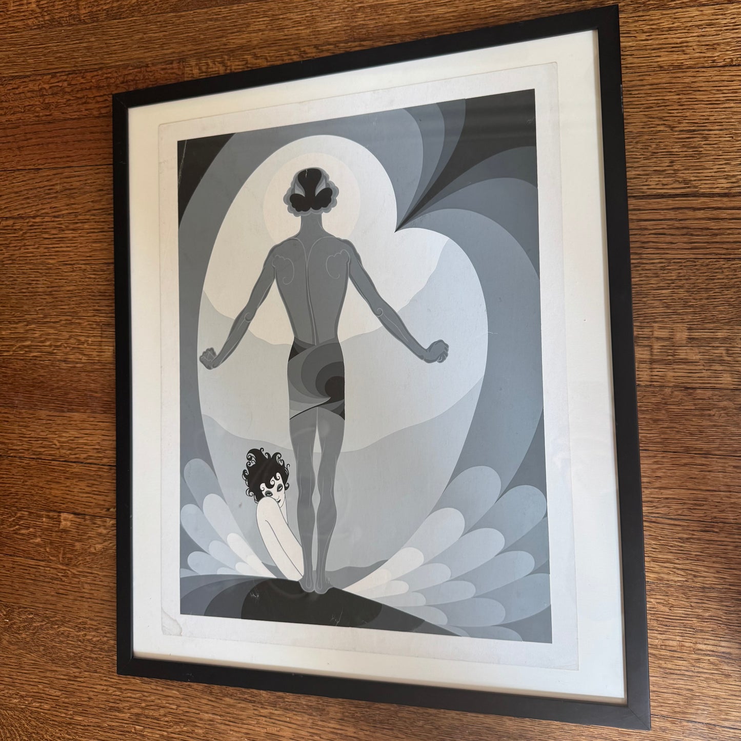 Salome and Jokanaan Art Deco Print