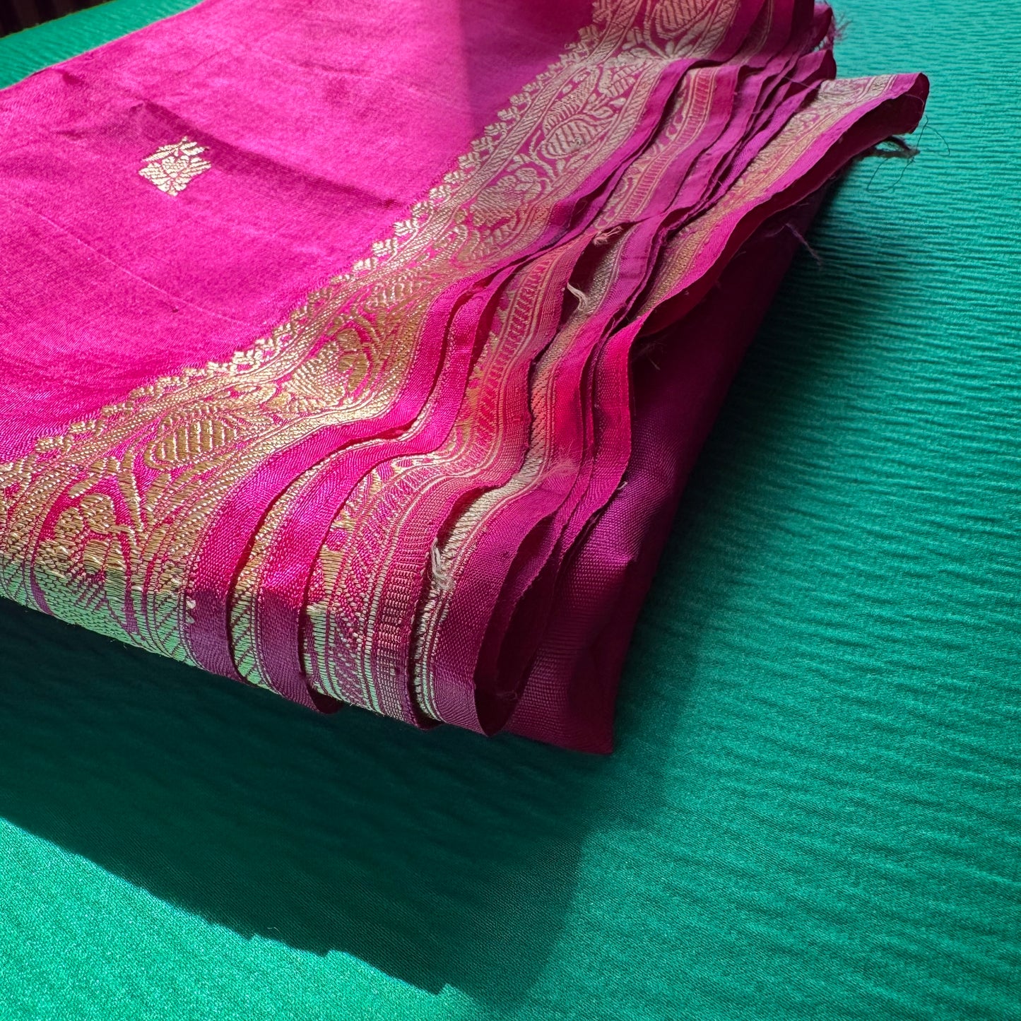 Vintage Fuchsia Turkish Wedding Saree