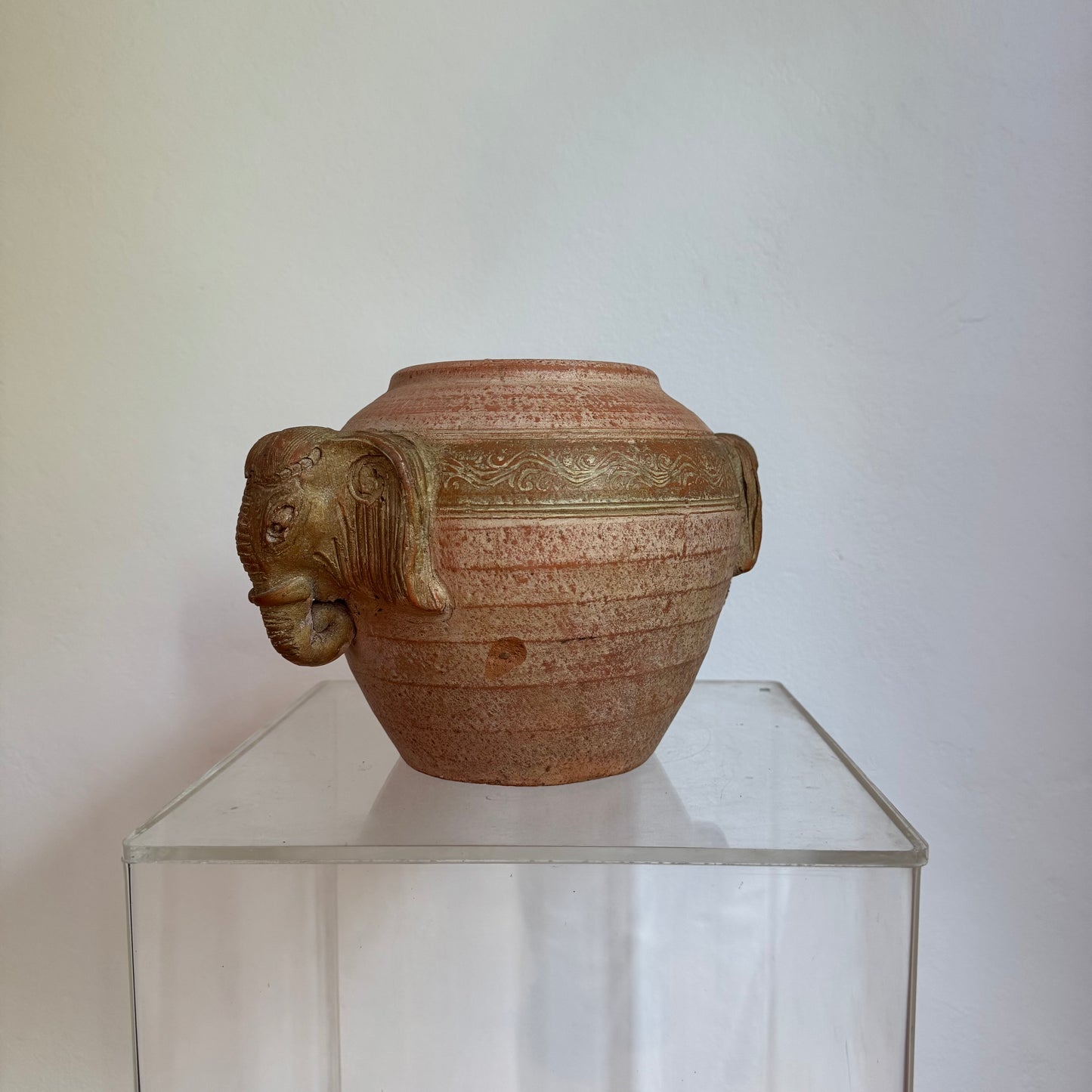 Earthenware Elephant Head Planter