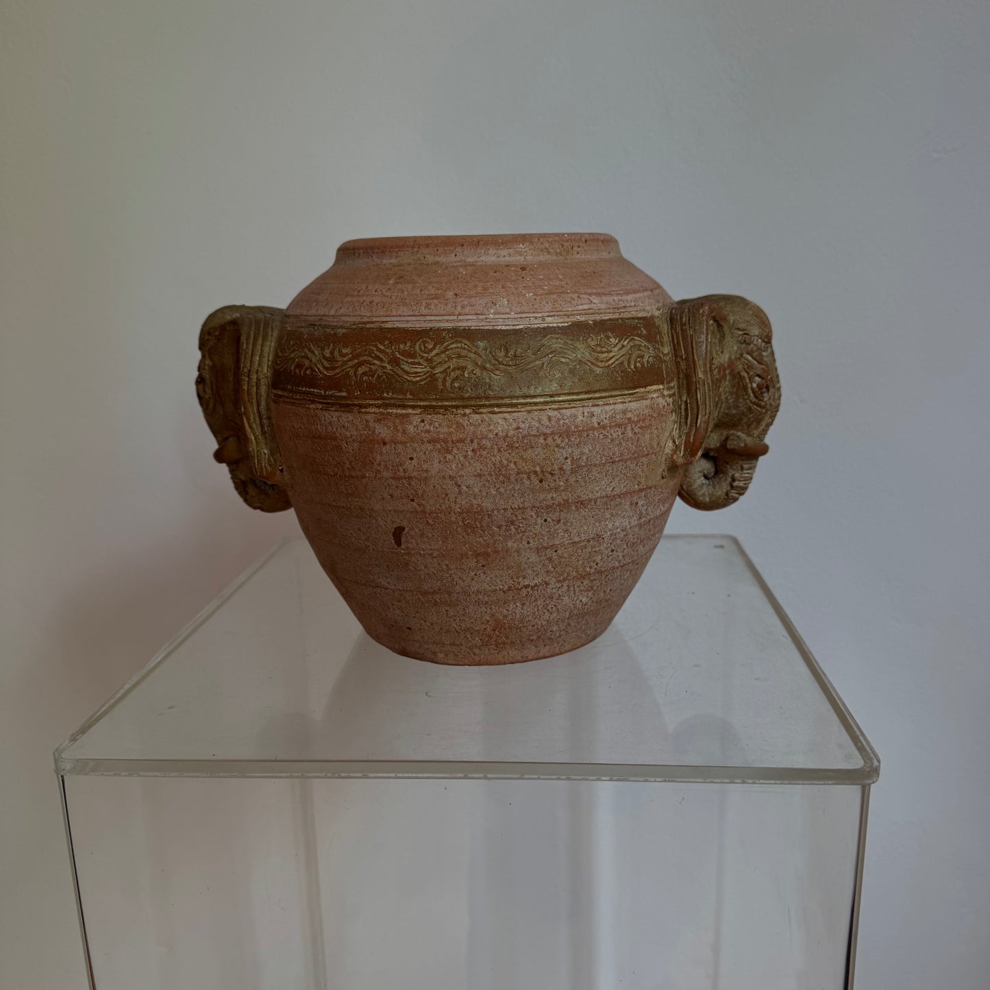 Earthenware Elephant Head Planter