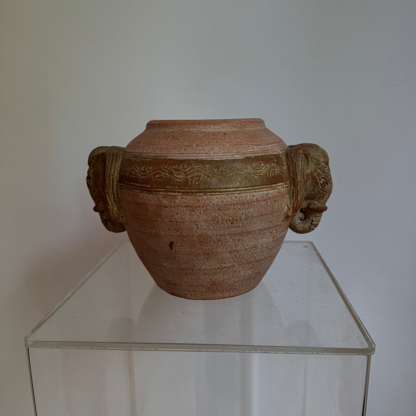 Earthenware Elephant Head Planter