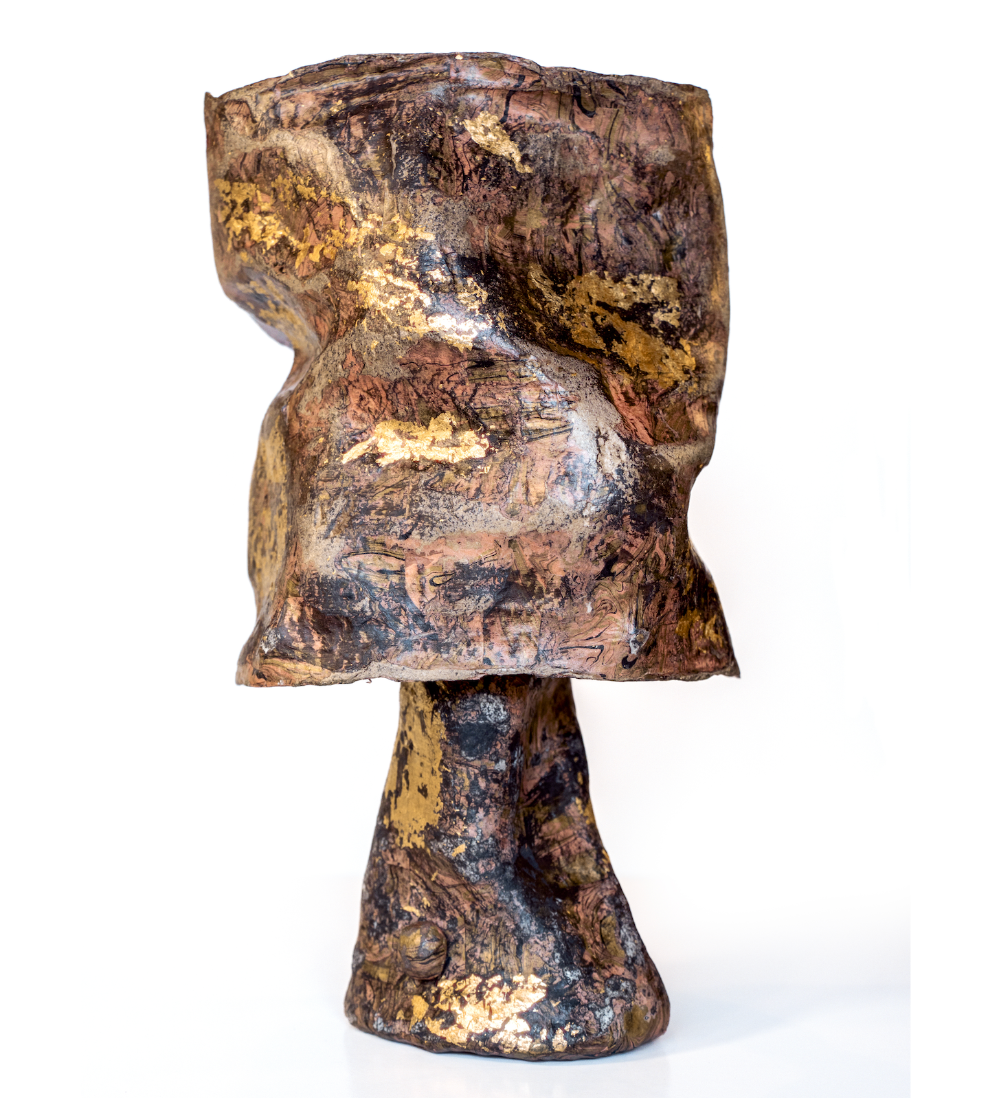 Fiber Table Lamp, Gilded Pink (2025) by Samuel Aguirre