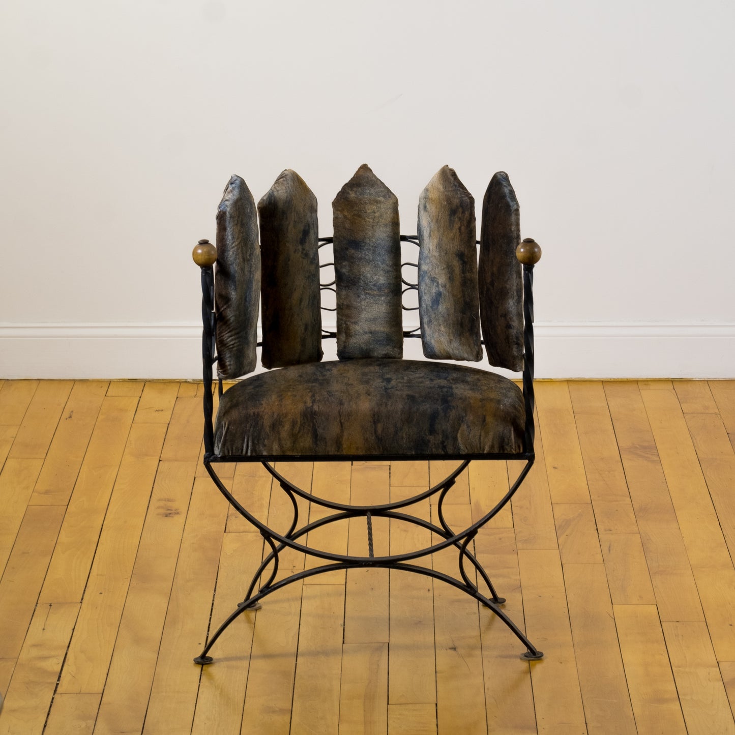 Savonarola Style Renaissance Arm Chair in the style of Giacometti