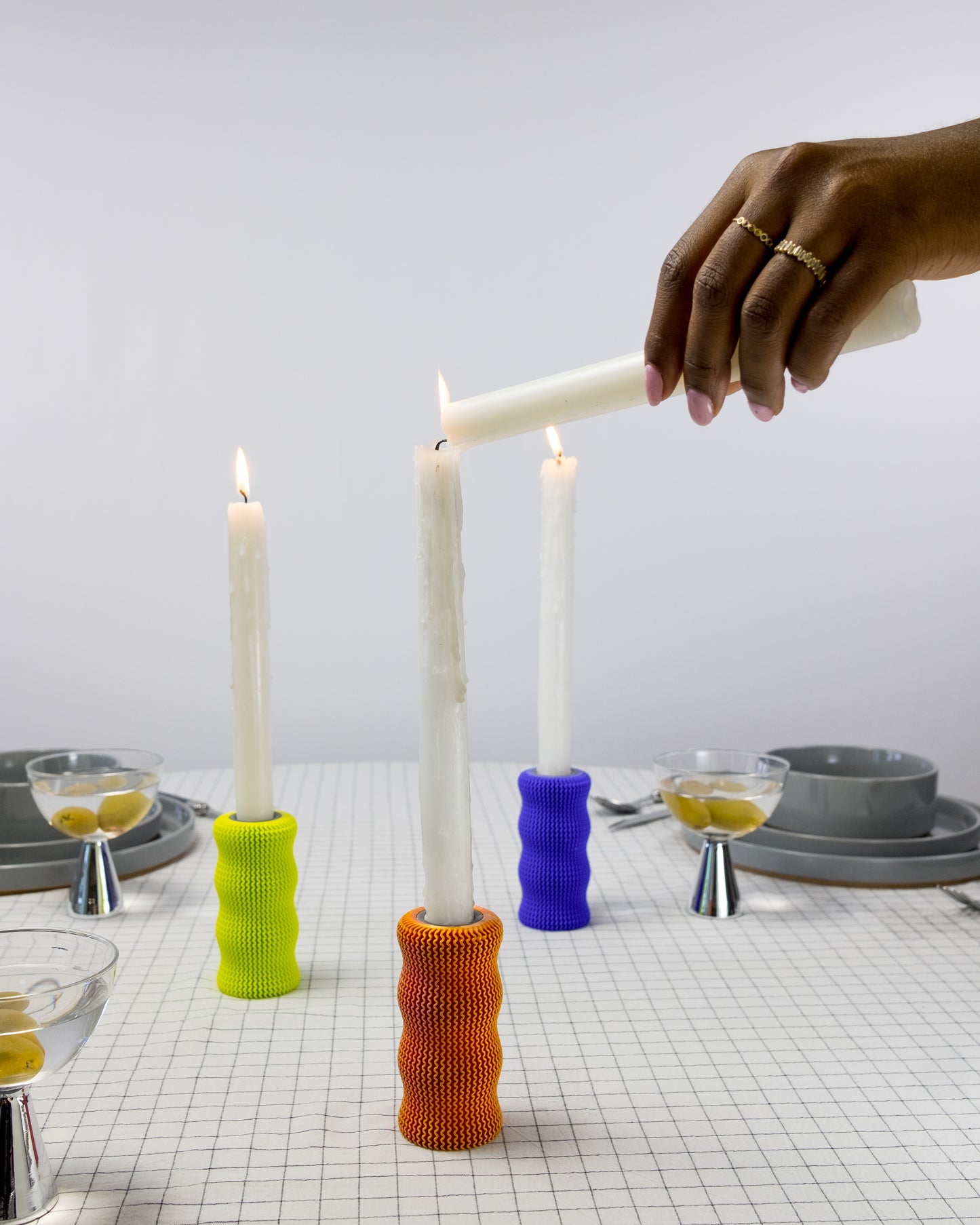 Squiggle Candle Holder [Cobalt] PREORDER