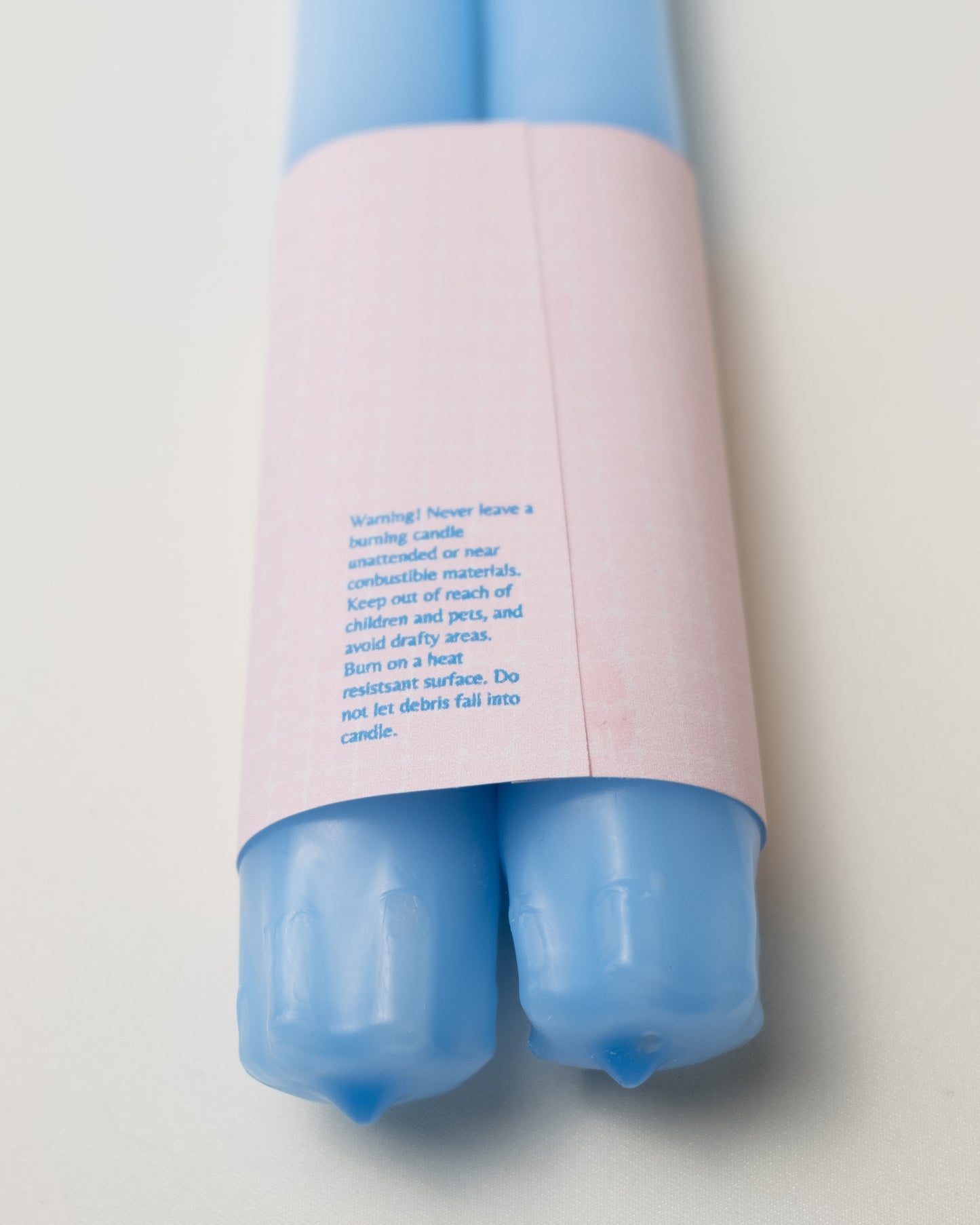 Pair of 12" Taper Candles [Sky Blue]