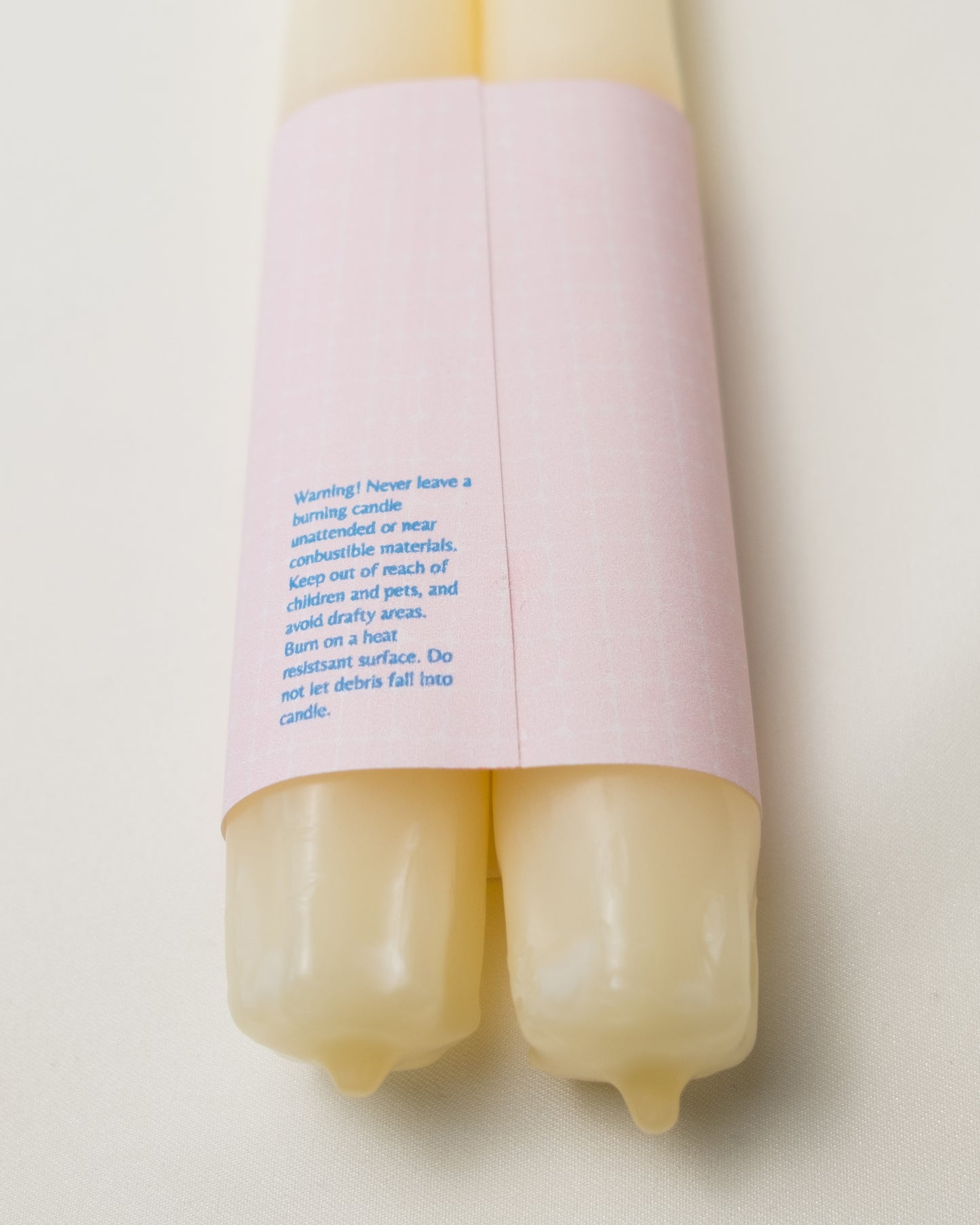 Pair of 12" Taper Candles [Cream]