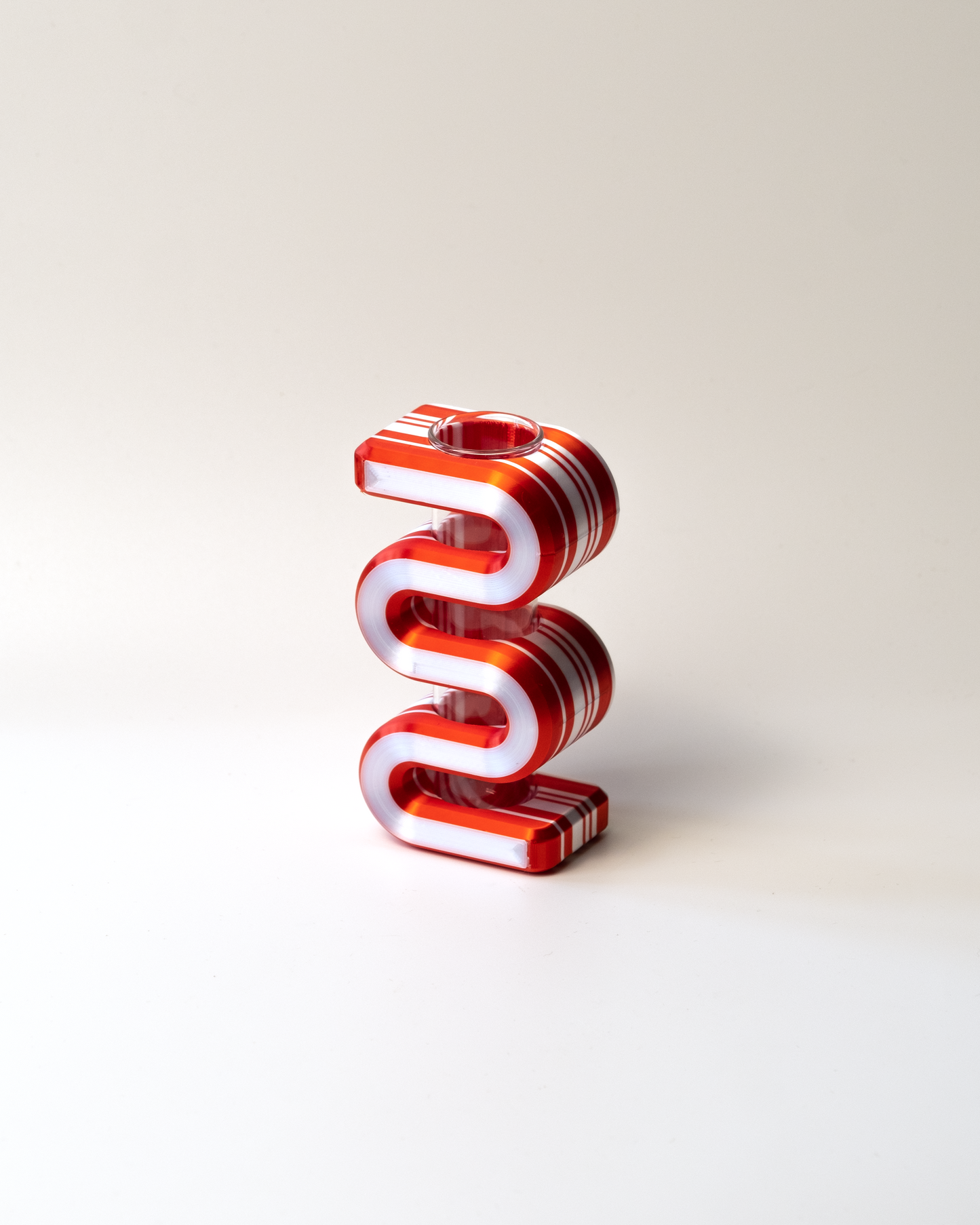 Squiggle Bud Vase [Peppermint]