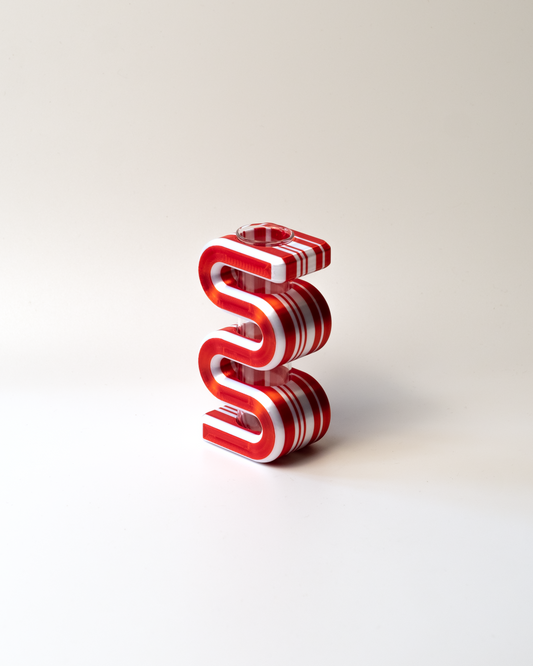 Squiggle Bud Vase [Peppermint]