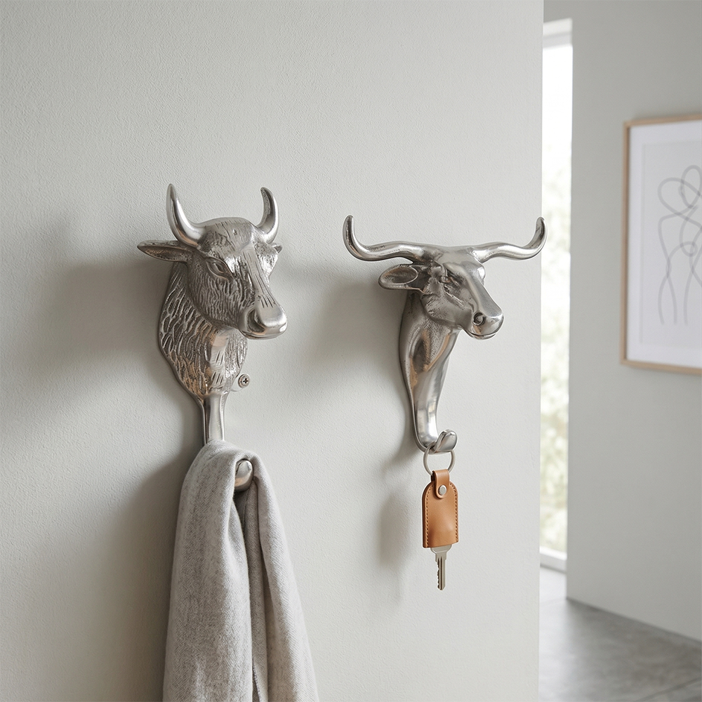 Decorative Bull Wall Hook