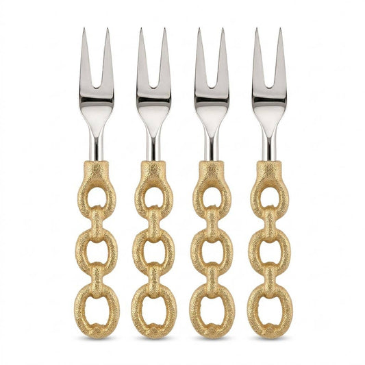 Gold Chain Stainless Steel Fork Set