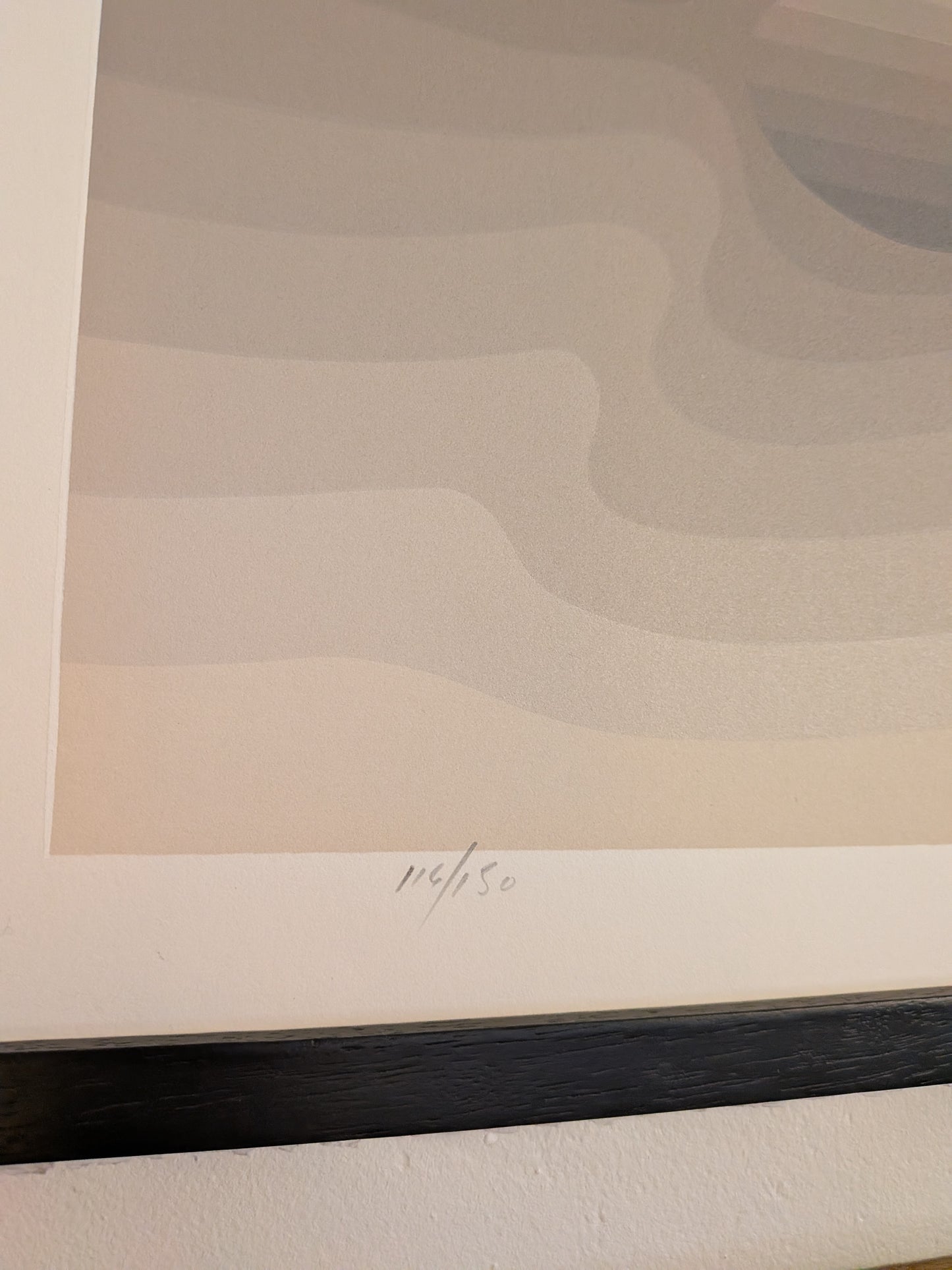 "Awakening" op art screenprint by Roy Ahlgren (1981)