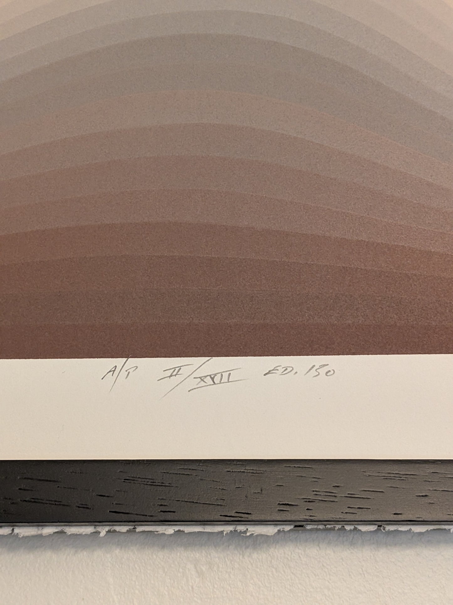 "Extrusive" op art screenprint by Roy Ahlgren (1981)